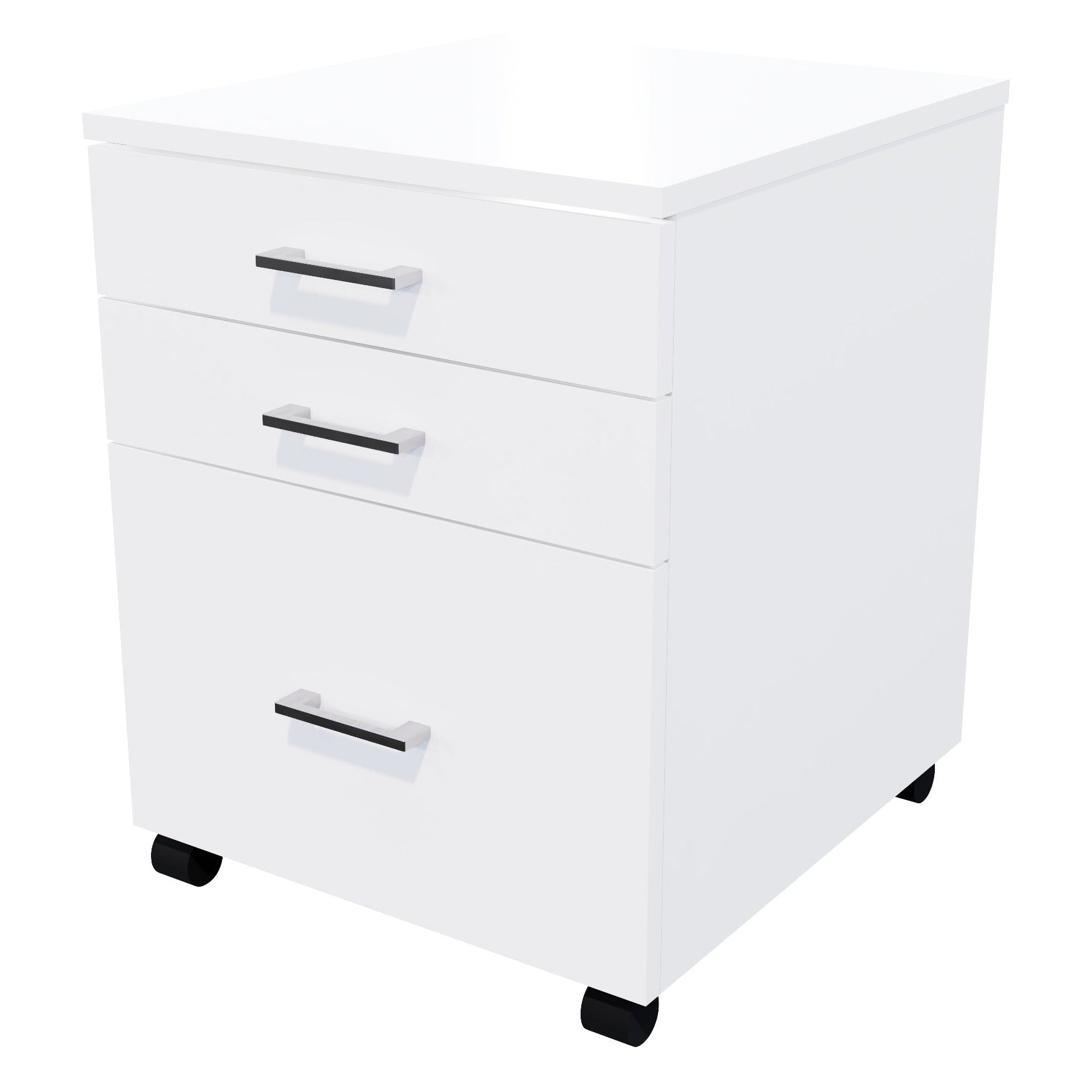 Mirage 1 File 2 Drawers Mobile Drawer Standard White