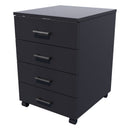4 Drawers Mobile Drawer Standard Black