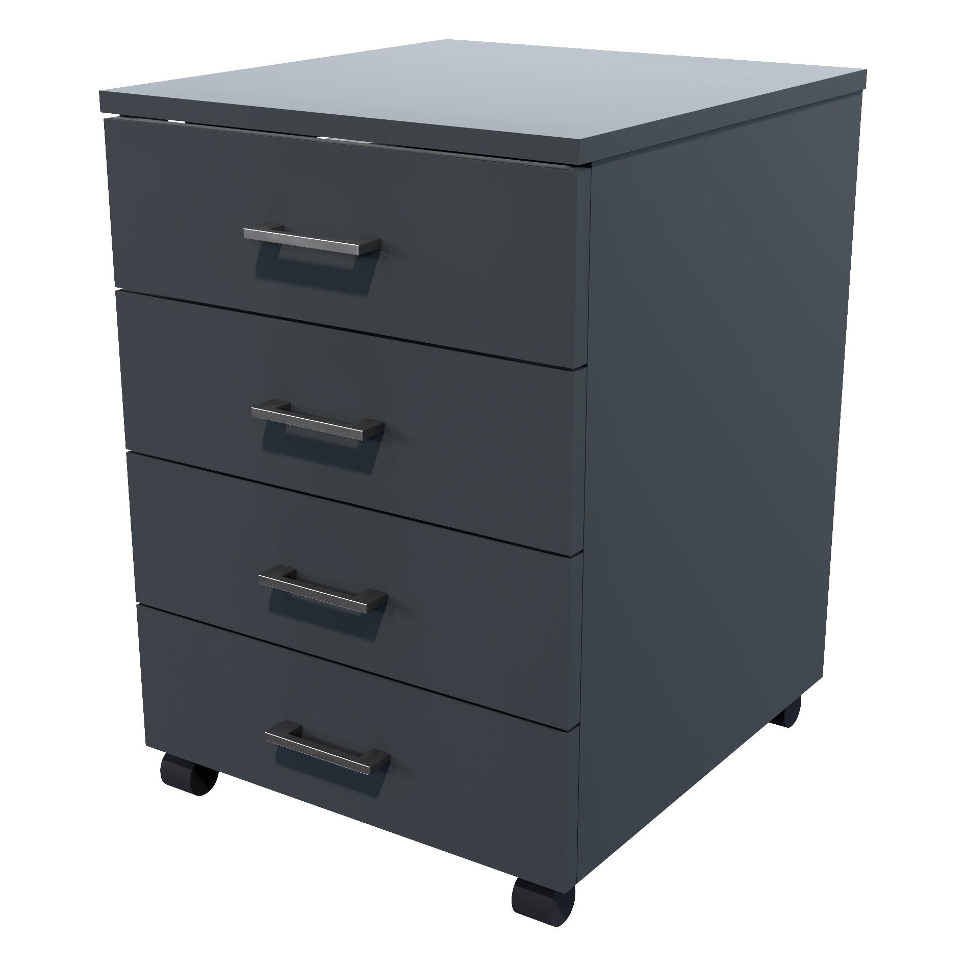 4 Drawers Mobile Drawer Standard Carbon