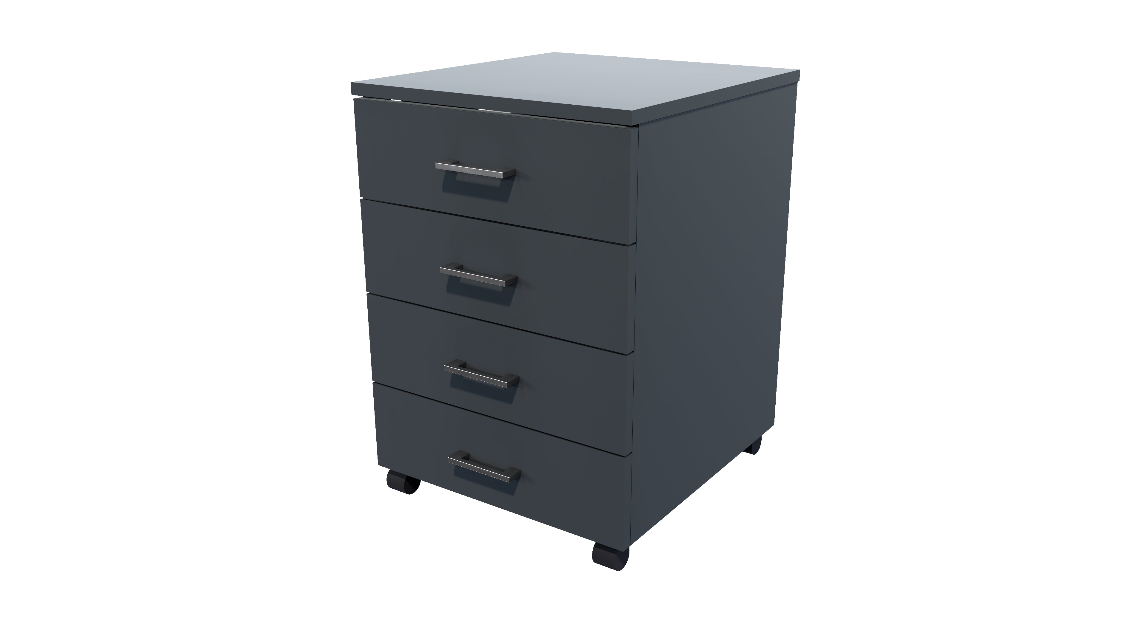 4 Drawers Mobile Drawer Standard Carbon