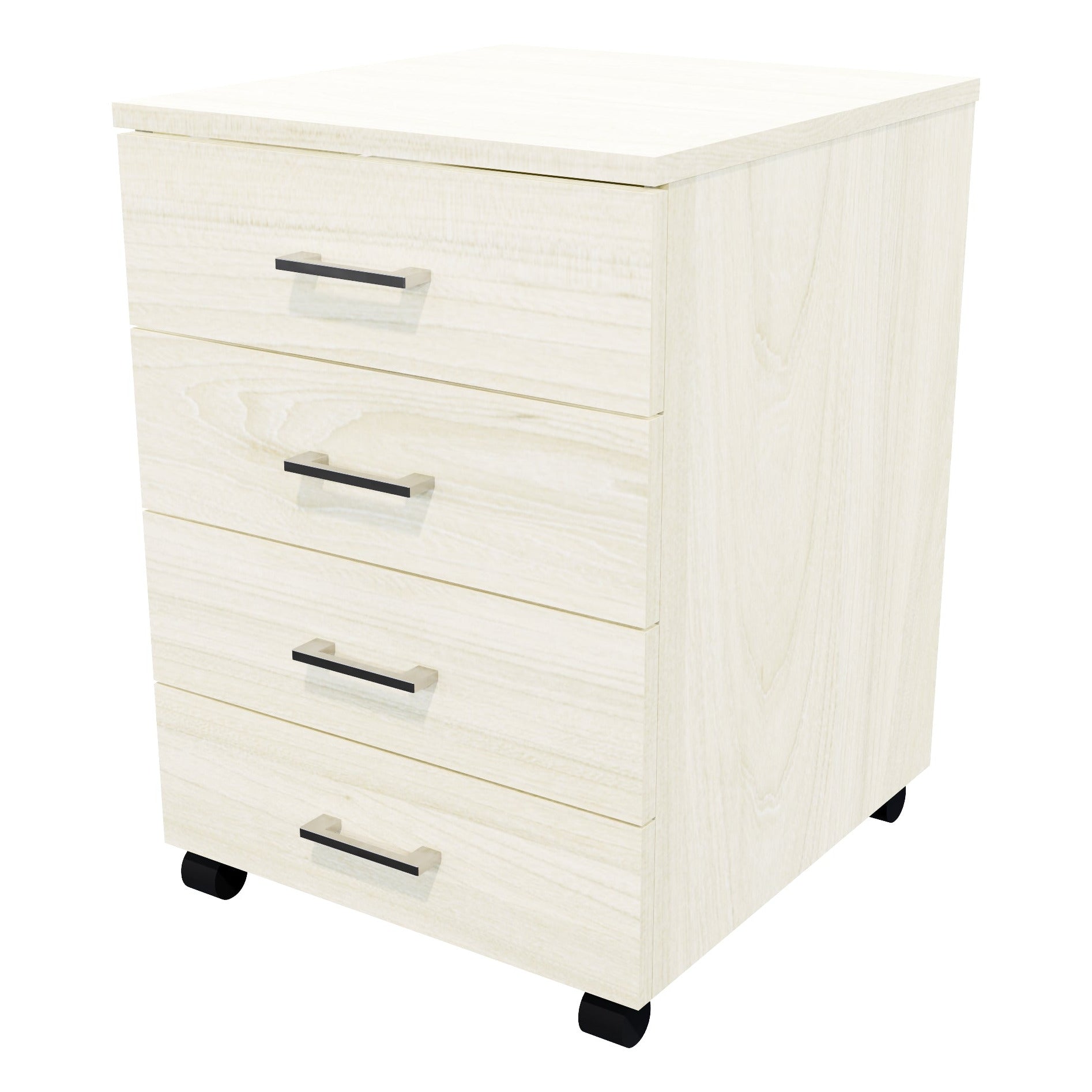 4 Drawers Mobile Drawer Standard Coastal Elm