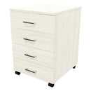4 Drawers Mobile Drawer Standard Coastal Elm