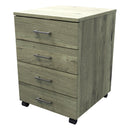 4 Drawers Mobile Drawer Standard Coronet Beech
