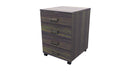 4 Drawers Mobile Drawer Standard Dark Oak