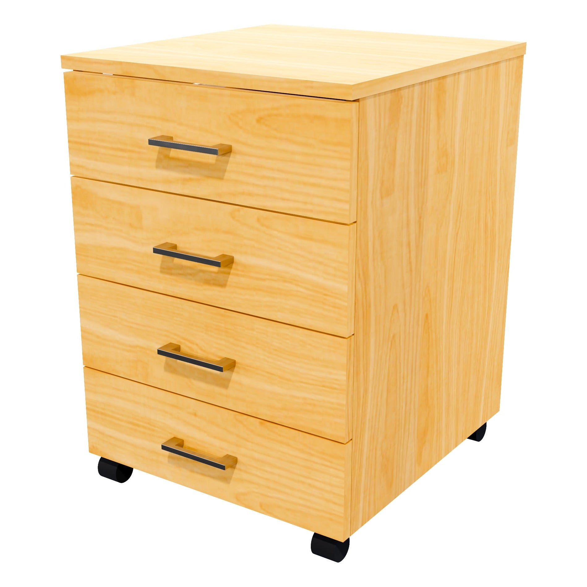 4 Drawers Mobile Drawer Standard NZ Tawa