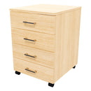 4 Drawers Mobile Drawer Standard Sublime Teak