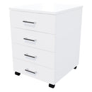 4 Drawers Mobile Drawer Standard White