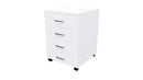 4 Drawers Mobile Drawer Standard White