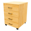 4 Drawers Mobile Drawer Locking NZ Tawa