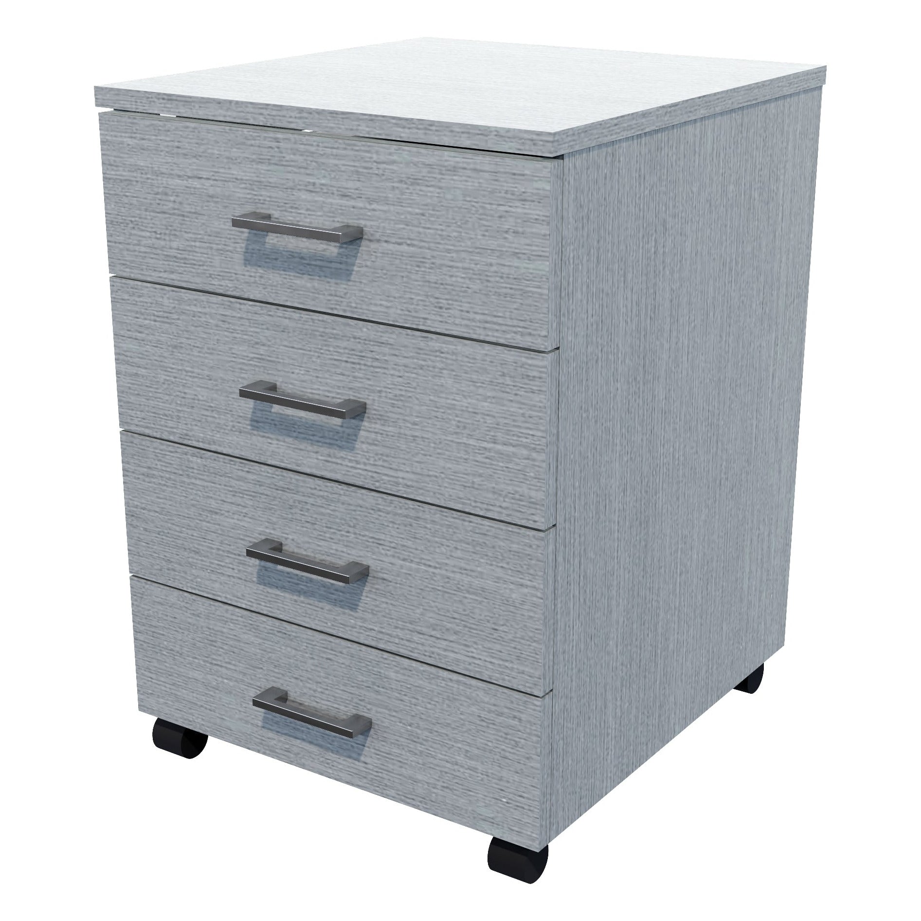 4 Drawers Mobile Drawer Locking New Graphite