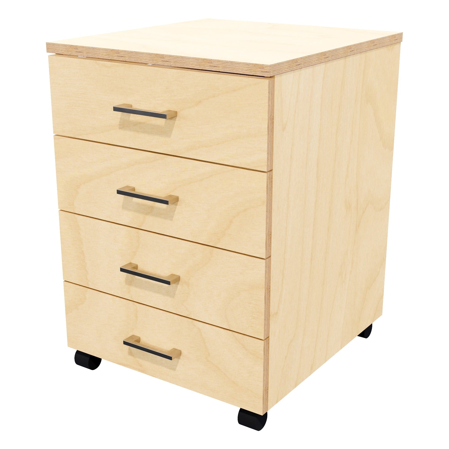 4 Drawers Mobile Drawer Locking Premium Ply