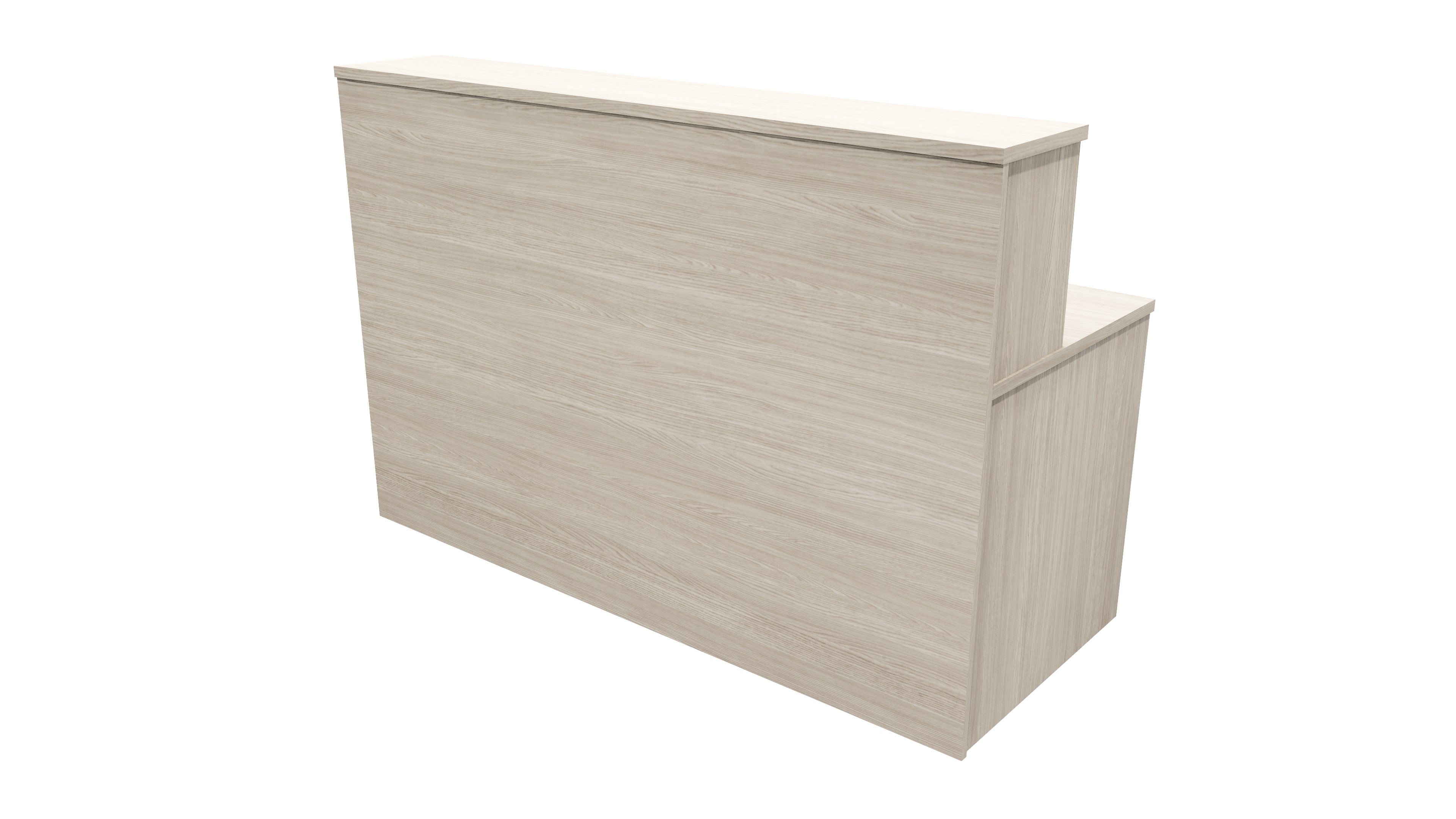Nelson Reception Desk 1700x700x1125 Aged Ash