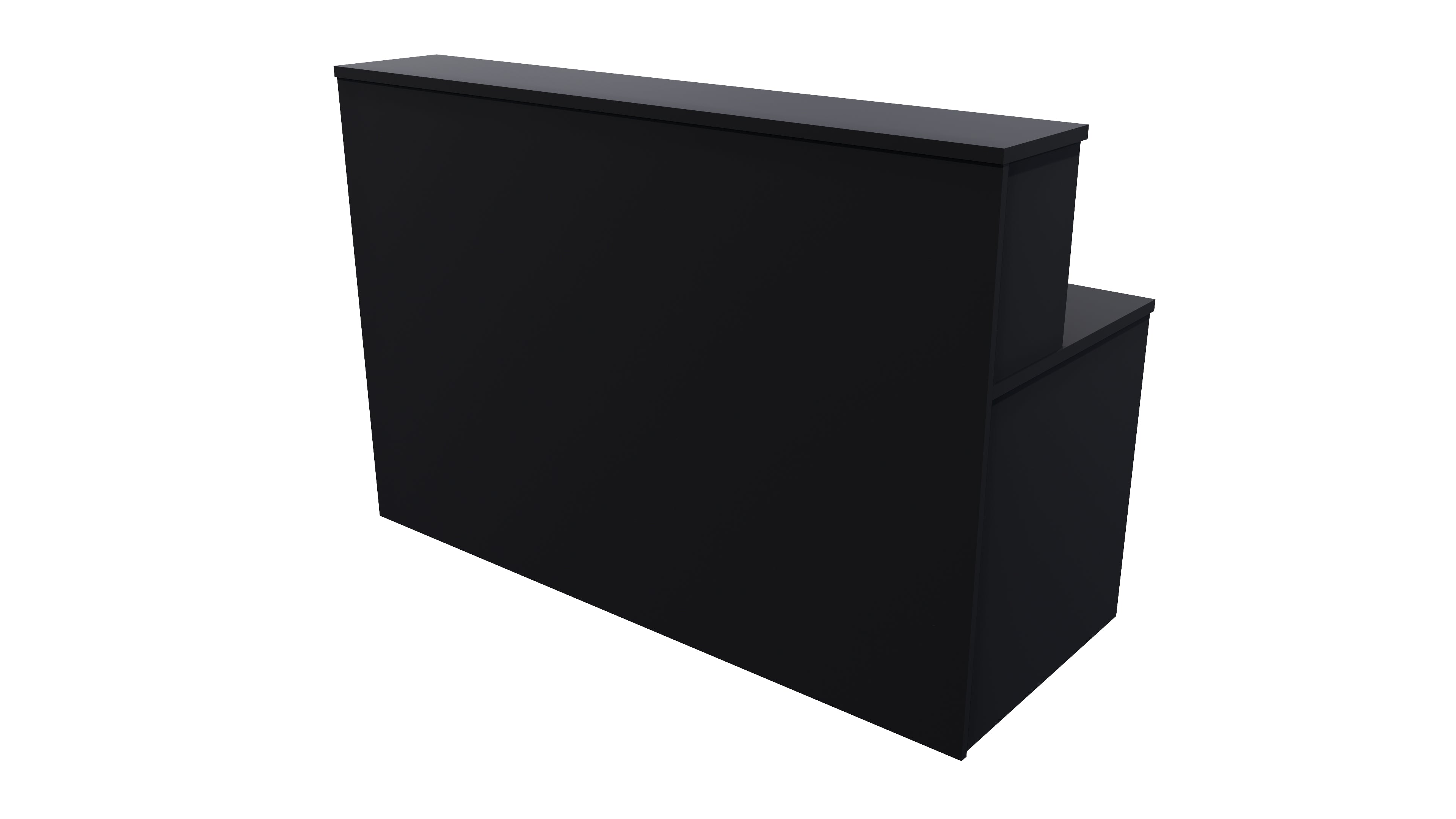 Nelson Reception Desk 1200x700x1125 Black