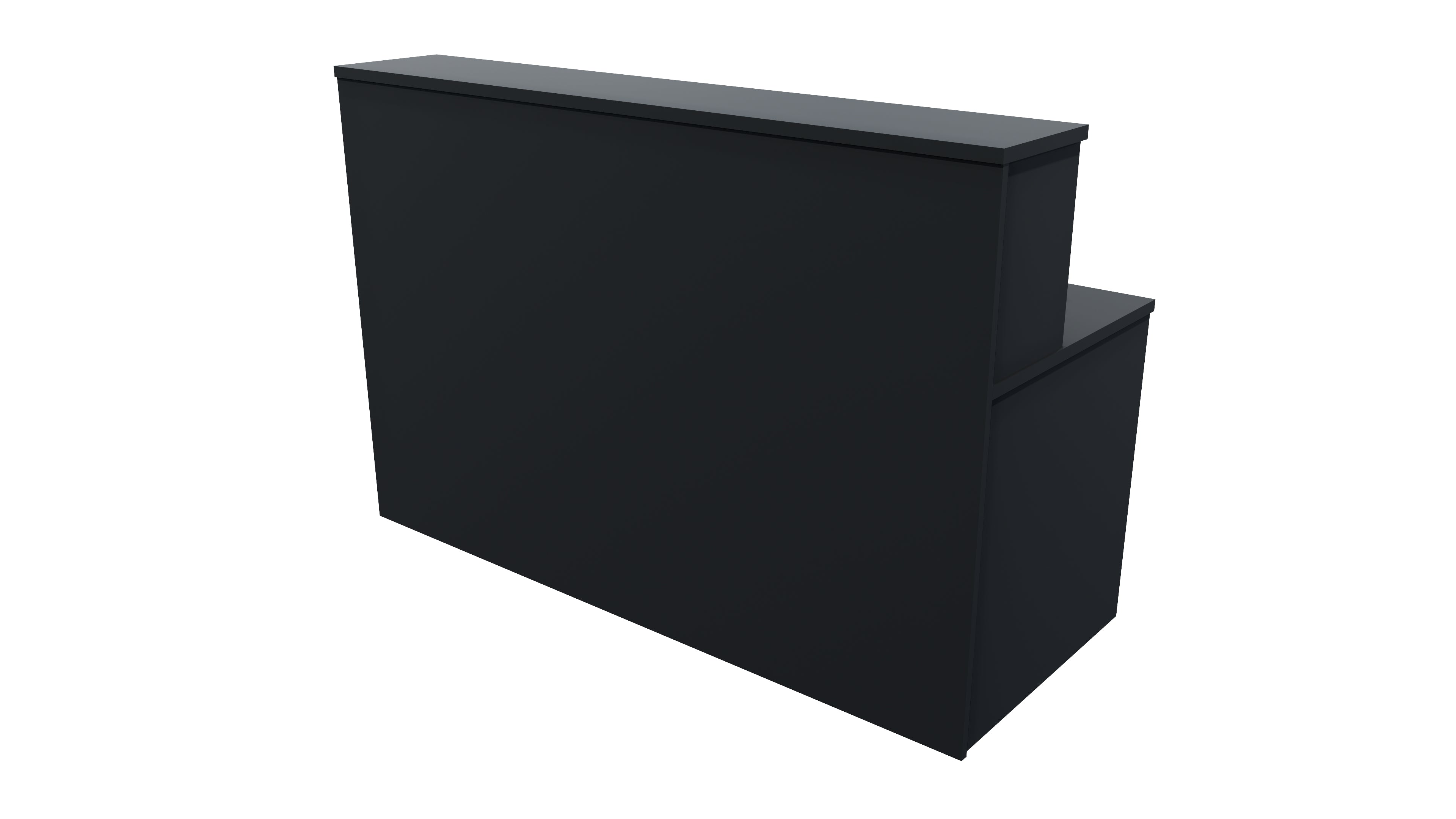 Nelson Reception Desk 1500x700x1125 Carbon