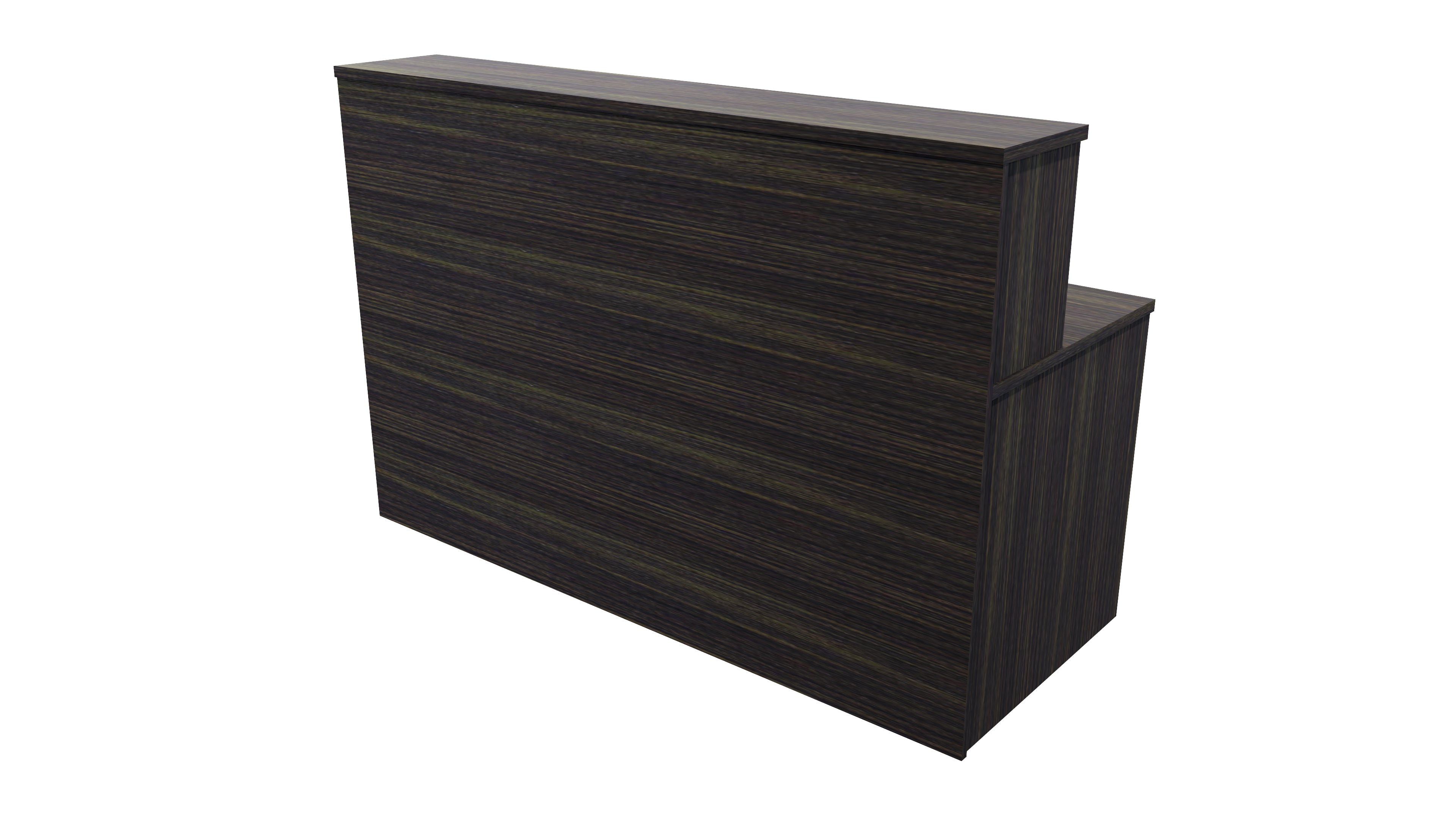 Nelson Reception Desk 1500x700x1125 Dark Oak