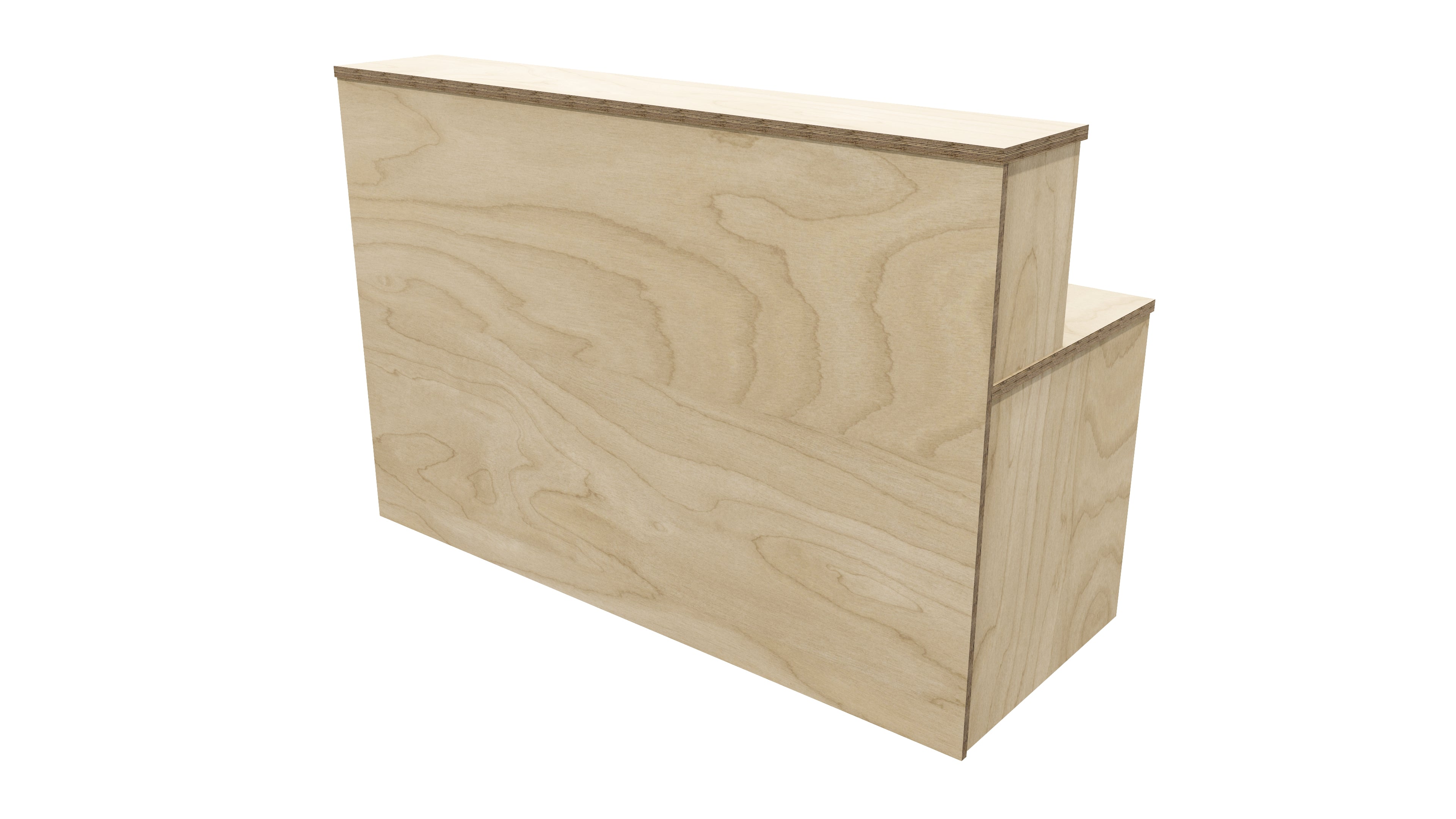 Nelson Reception Desk 1500x700x1125 Premium Ply