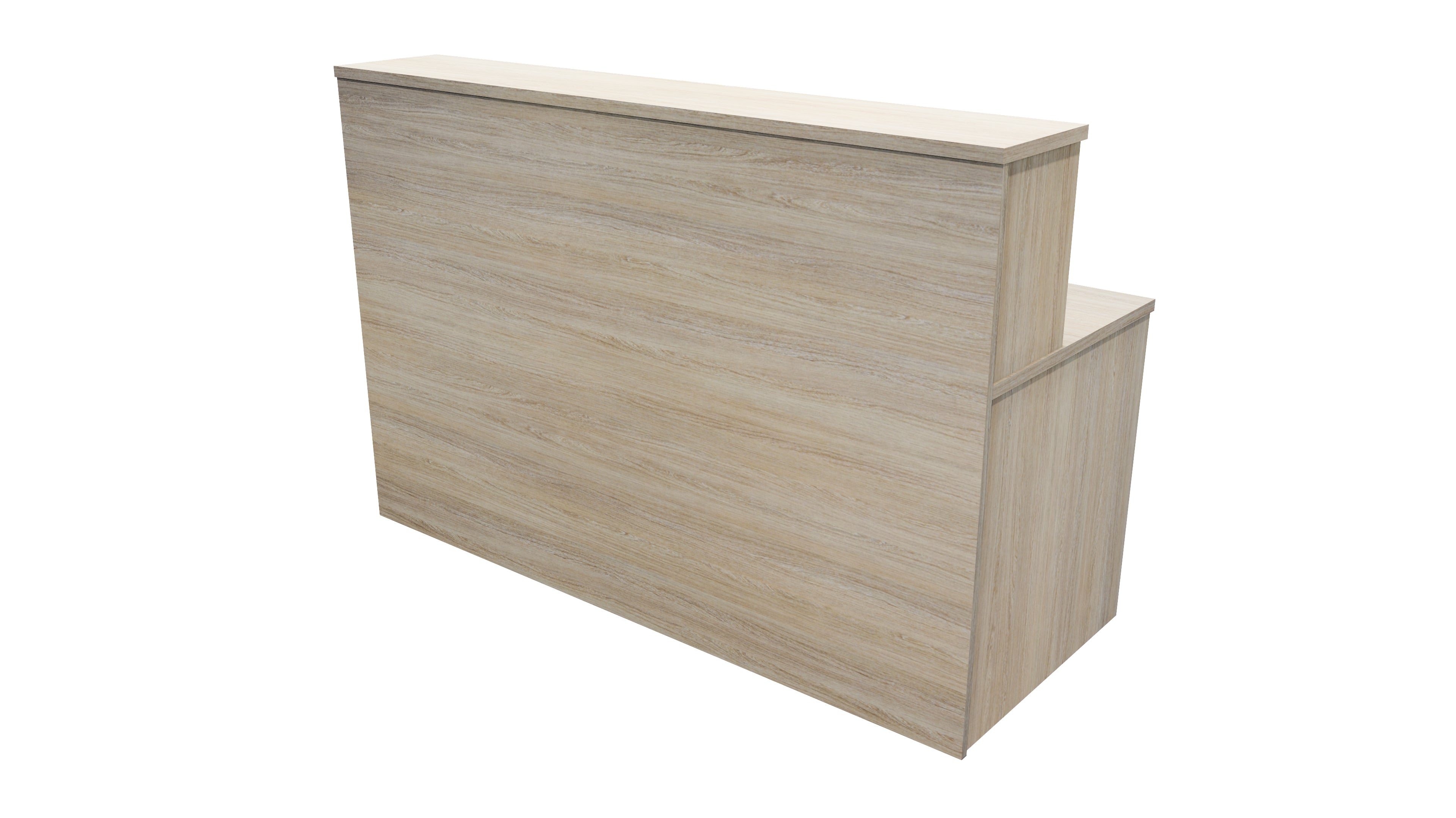 Nelson Reception Desk 1700x700x1125 Seasoned Oak