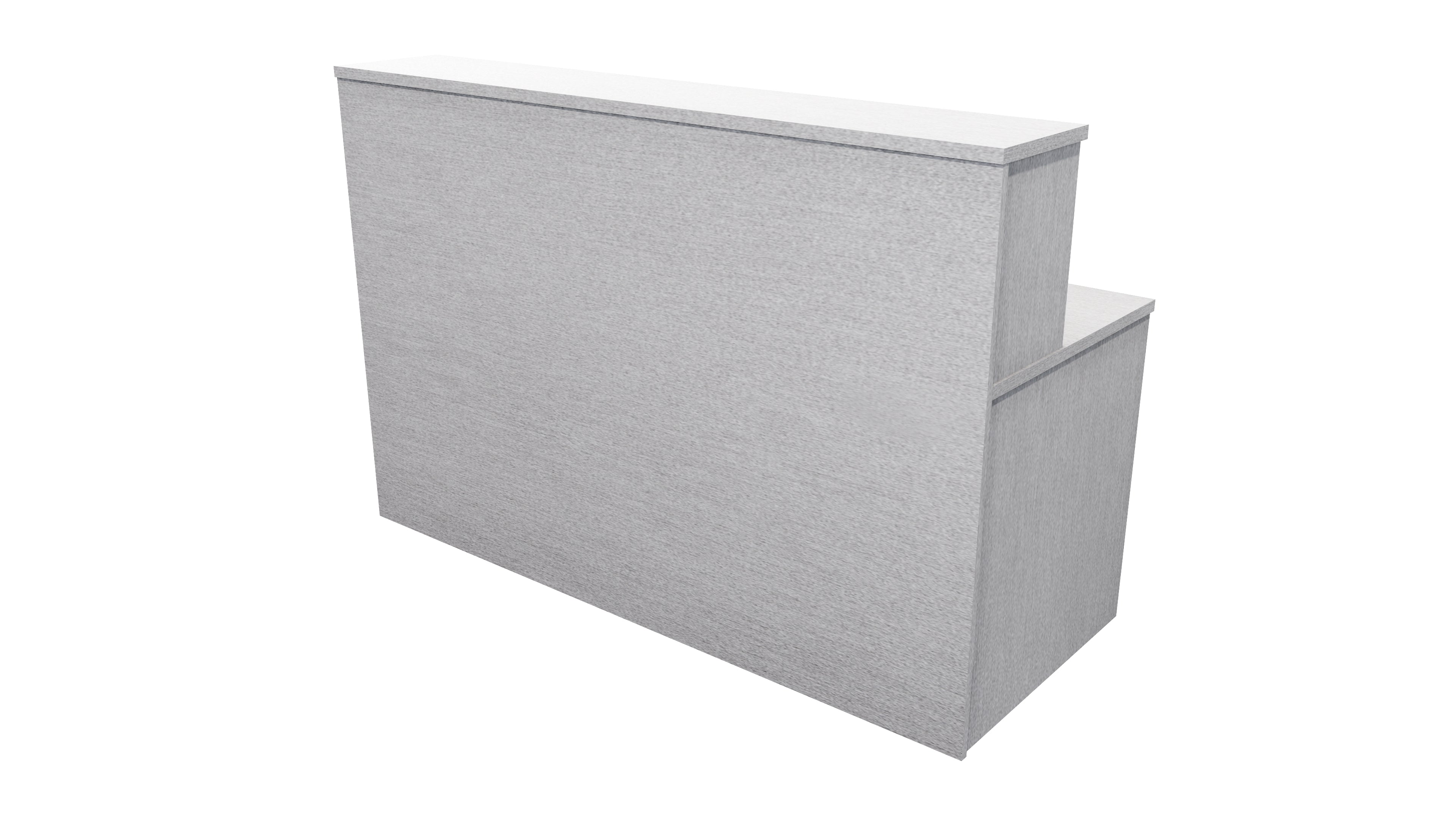 Nelson Reception Desk 1200x700x1125 Silver Haze
