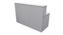 Nelson Reception Desk 1700x700x1125 Silver Strata