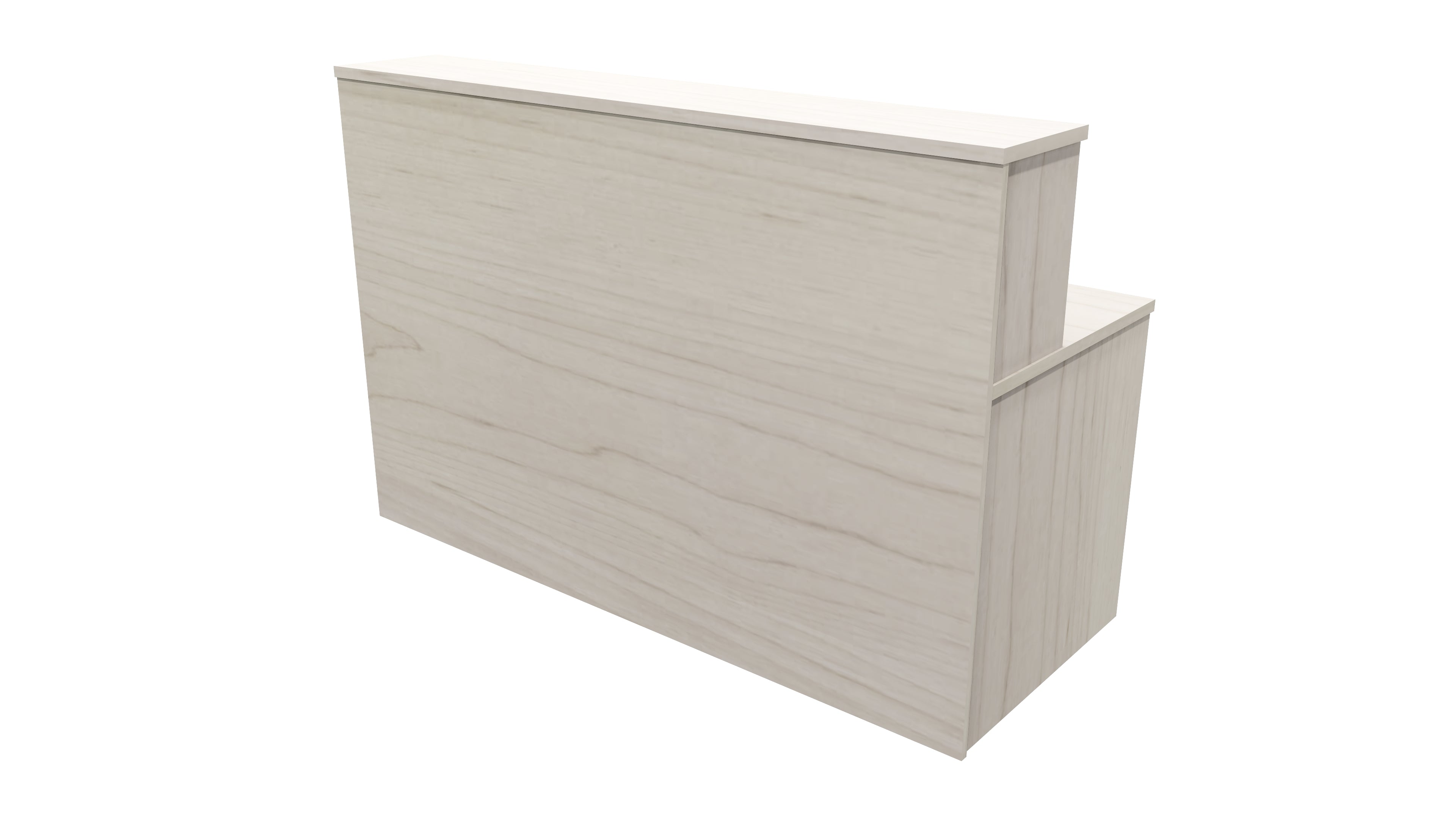 Nelson Reception Desk 1700x700x1125 Washed Maple