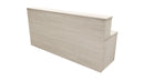 Nelson Reception Desk 2400x700x1125 Aged Ash