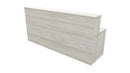 Nelson Reception Desk 2400x700x1125 Coastal Elm