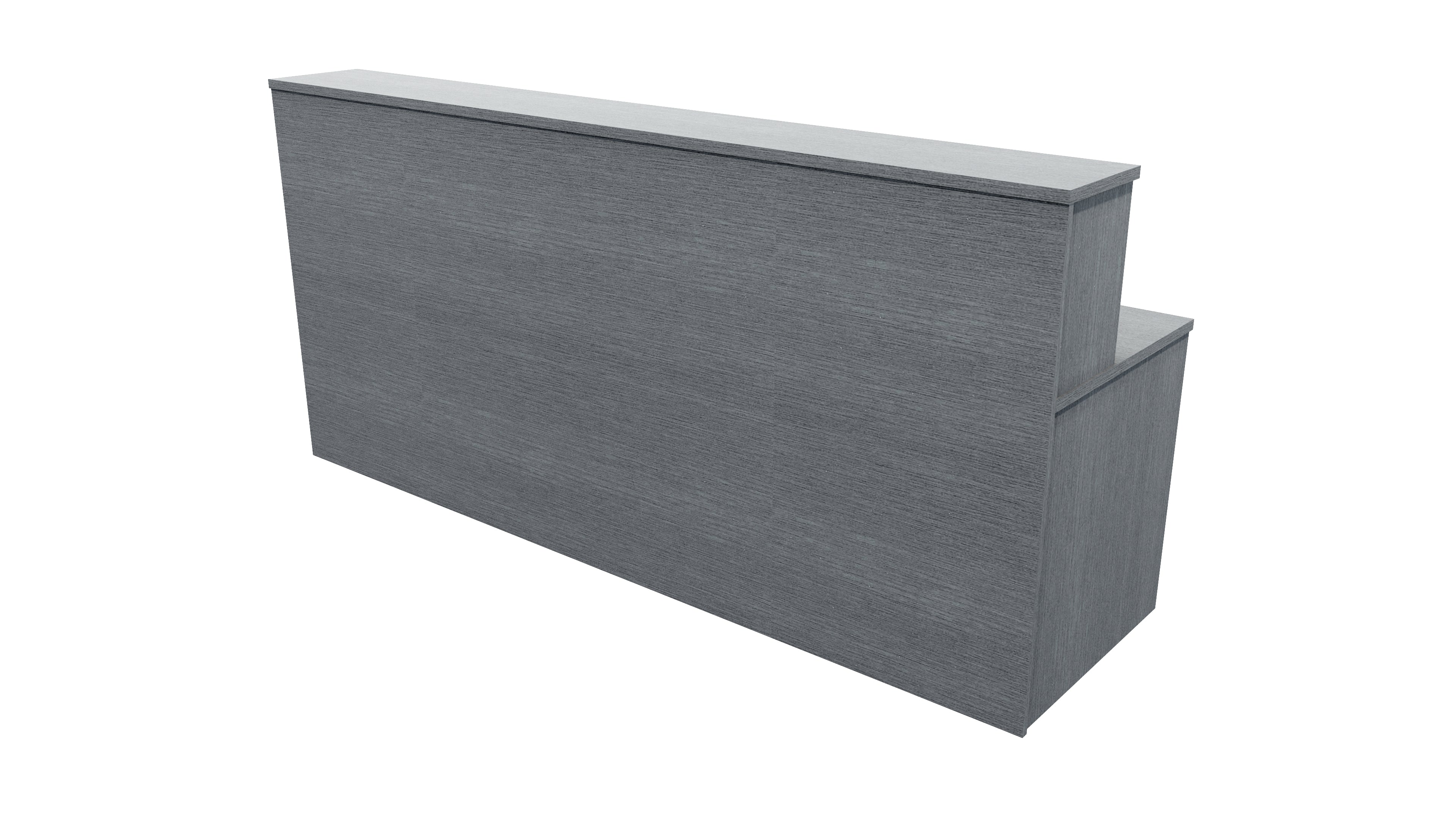 Nelson Reception Desk 2400x700x1125 New Graphite