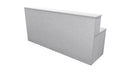 Nelson Reception Desk 2400x700x1125 Silver Haze