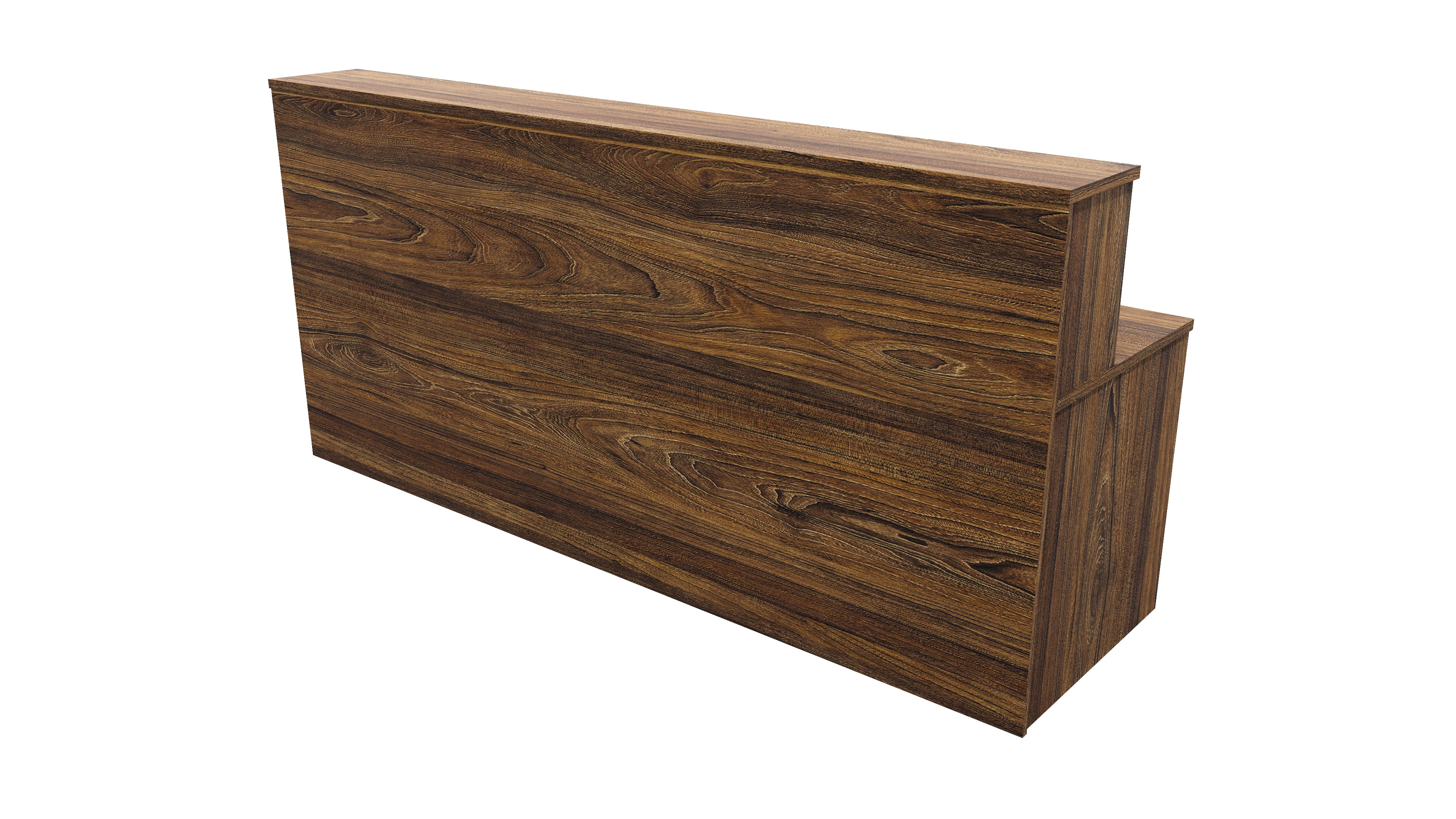Nelson Reception Desk 2400x700x1125 Tasman Elm