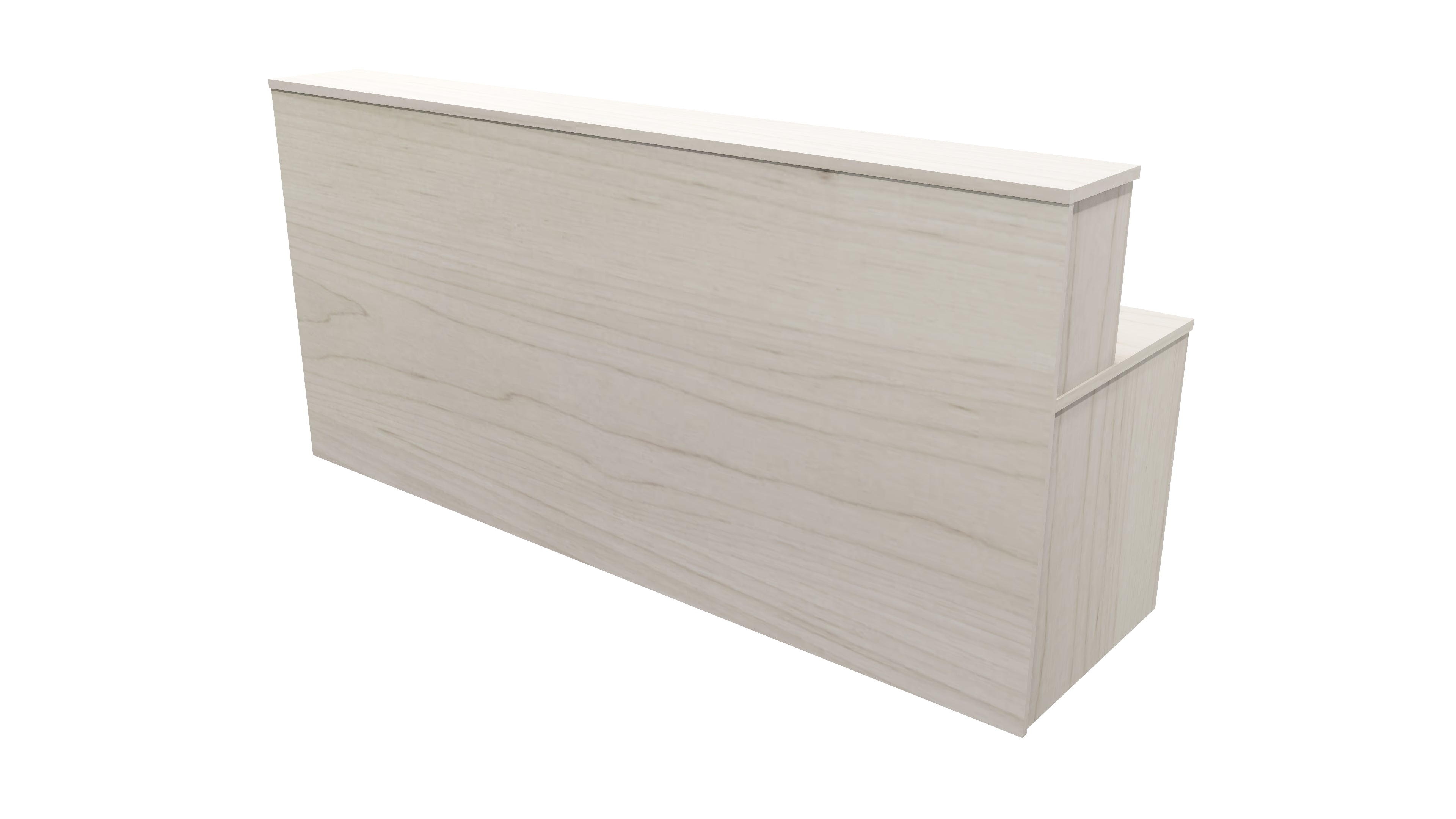 Nelson Reception Desk 2400x700x1125 Washed Maple