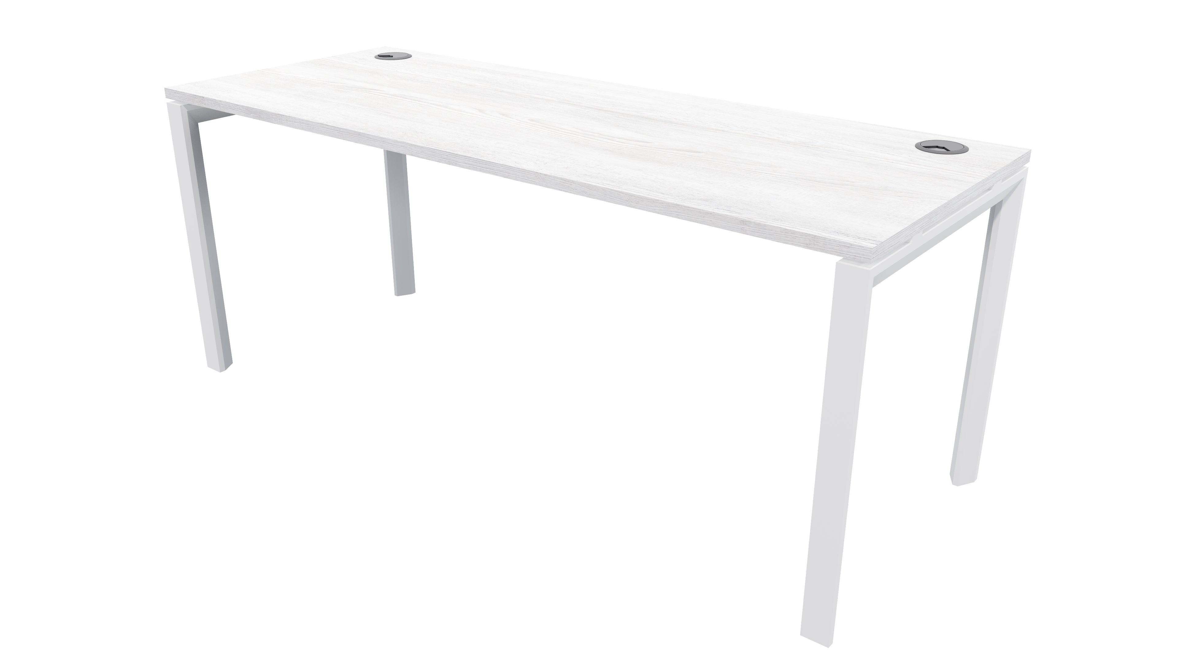 Novah Desk 1200x600 White Nordic Pine