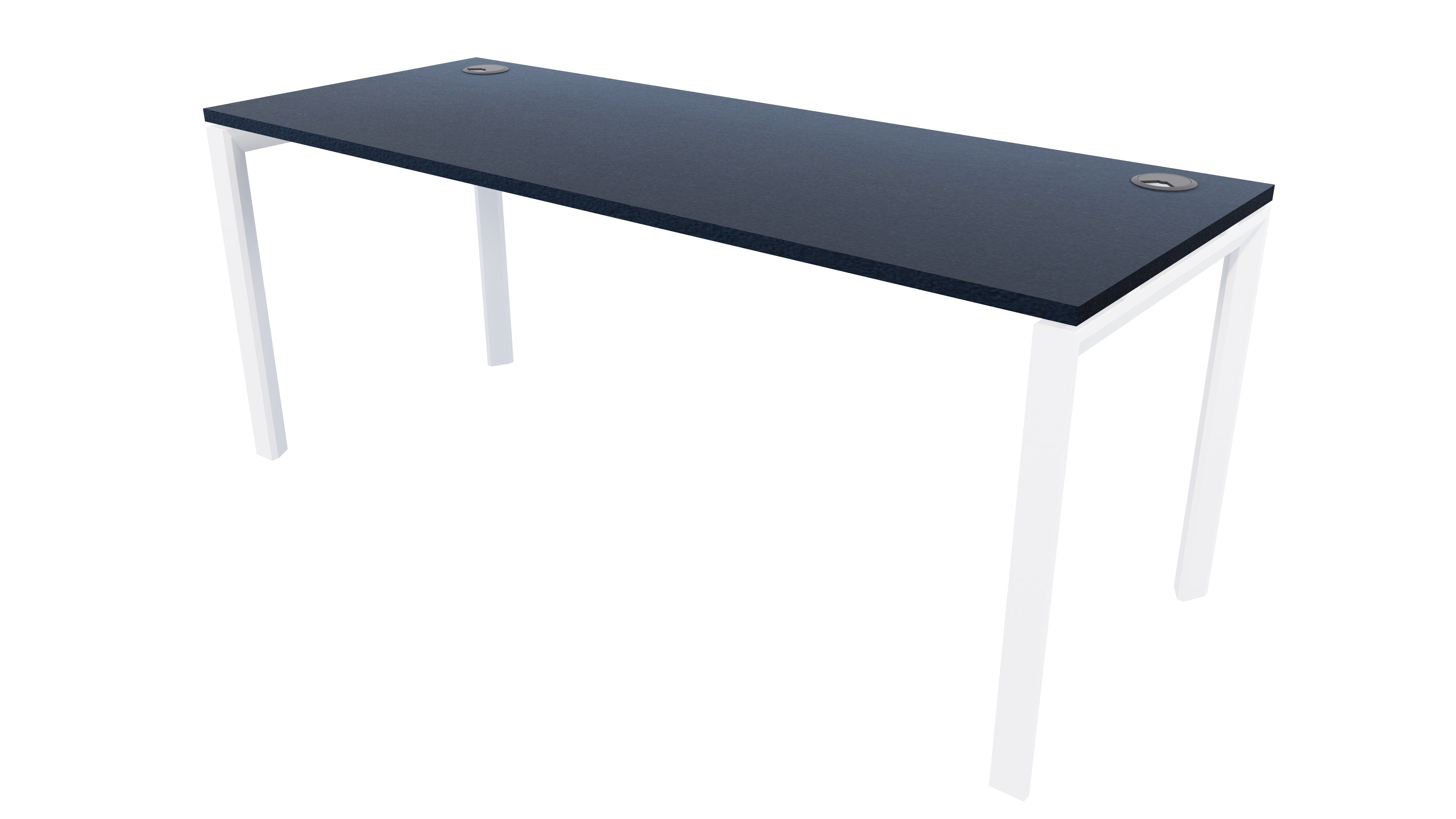 Novah Desk 1200x700 White Char Blue