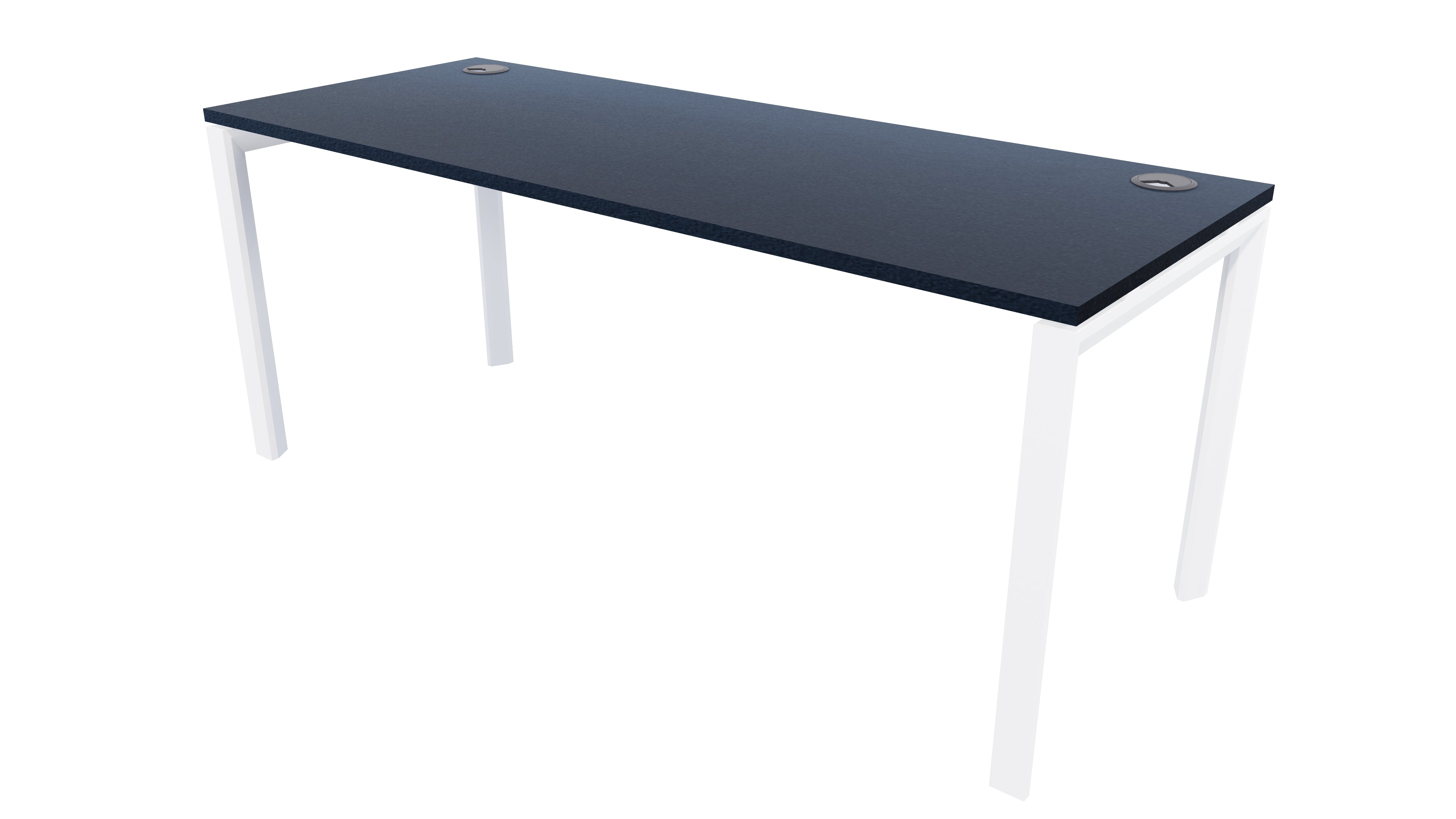 Novah Desk 1800x700 White Char Blue