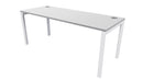 Novah Desk 1800x700 White Silver Strata