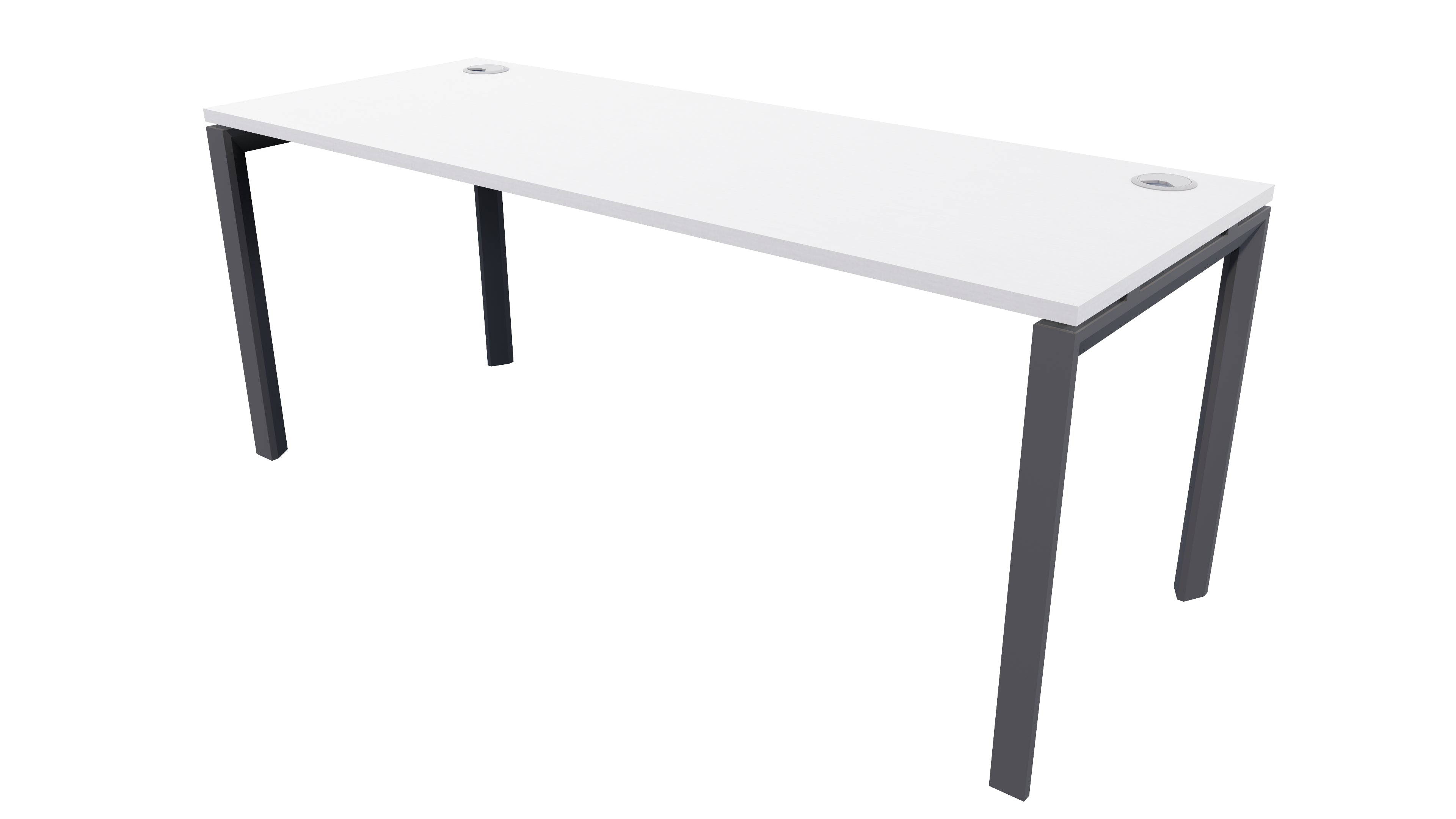Novah Desk 1200x700 Black Silver Strata
