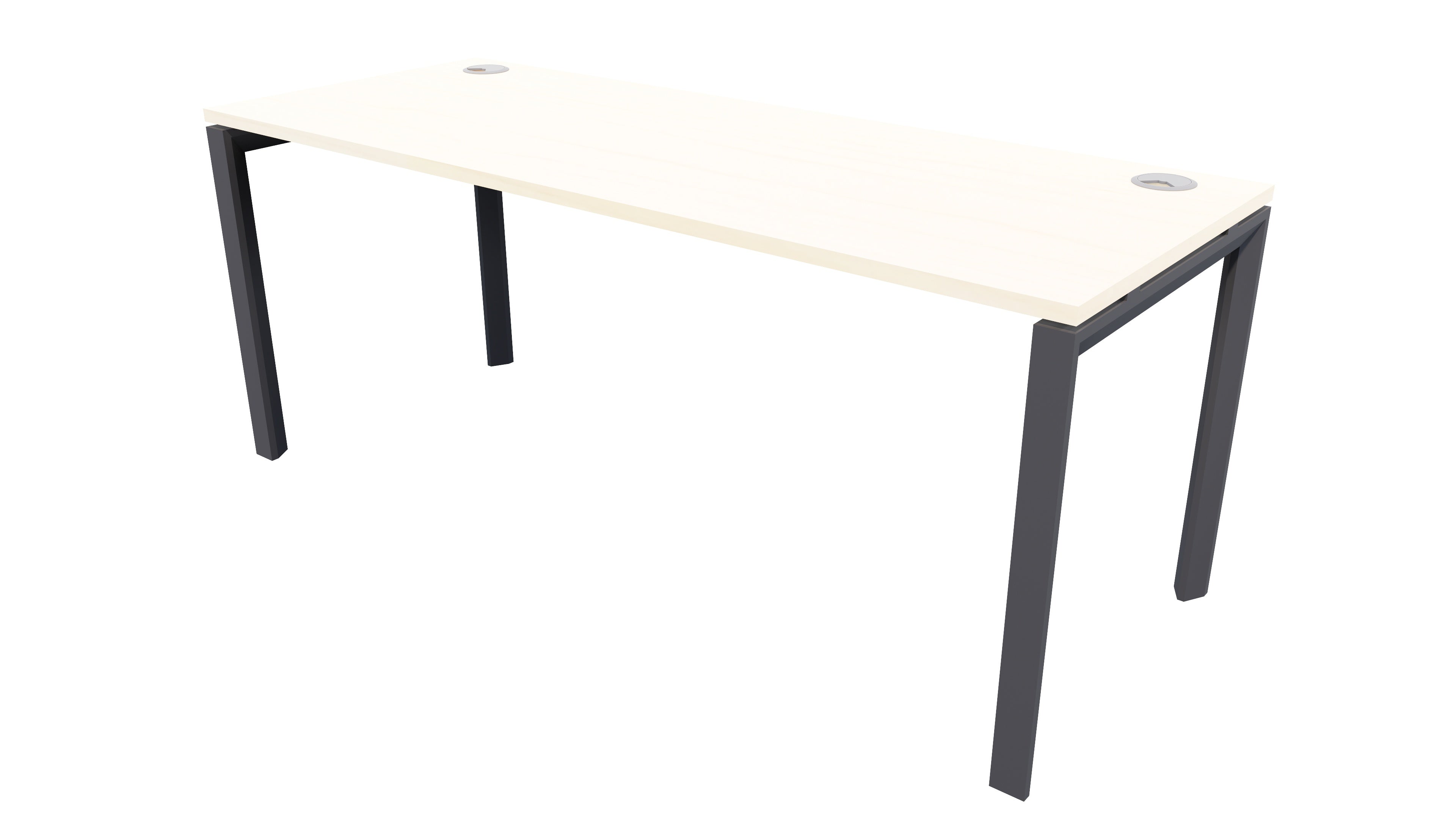Novah Desk 1800x600 Black Washed Maple