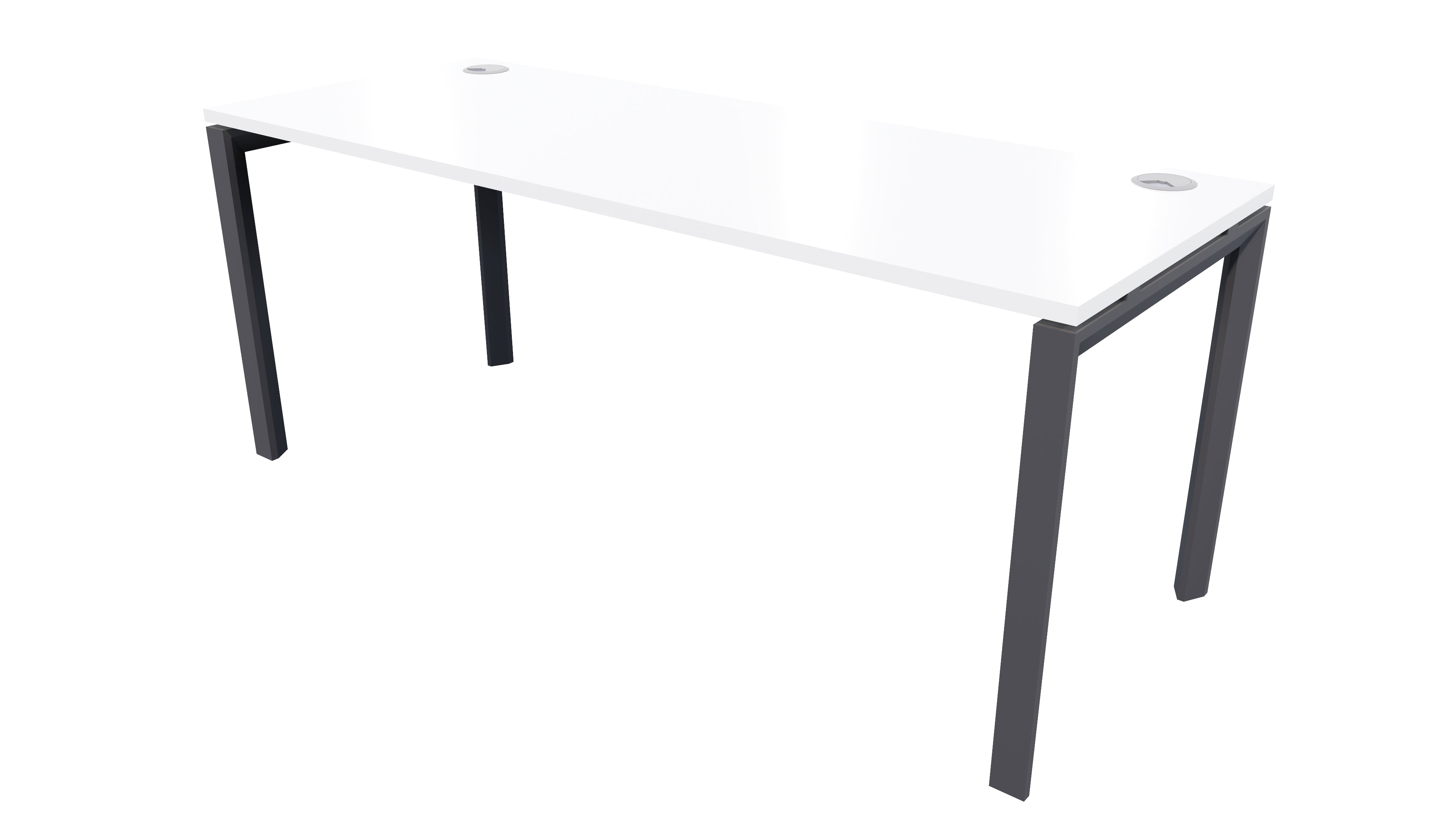 Novah Desk 1800x600 Black White