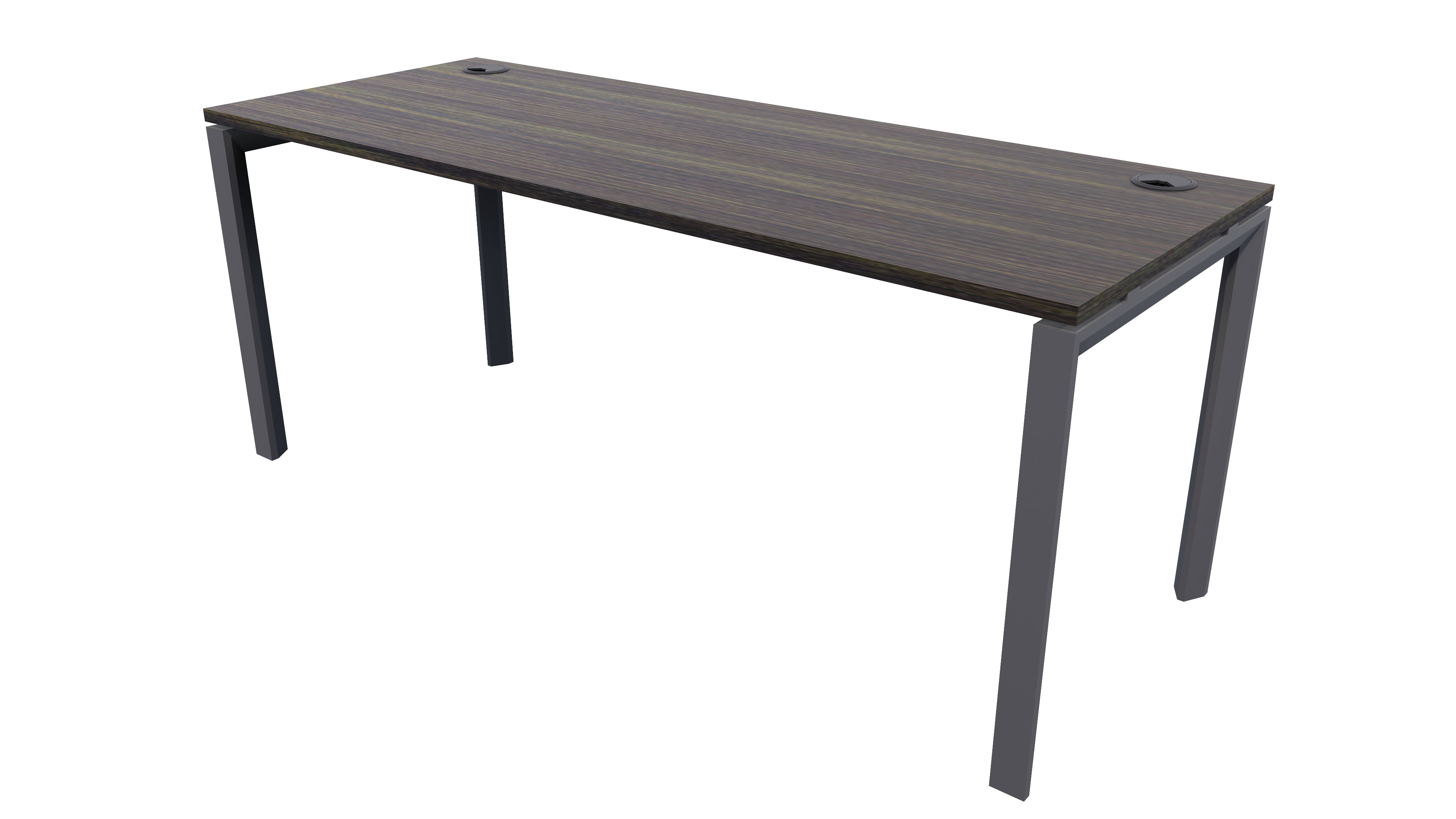 Novah Desk 1800x700 Black Dark Oak