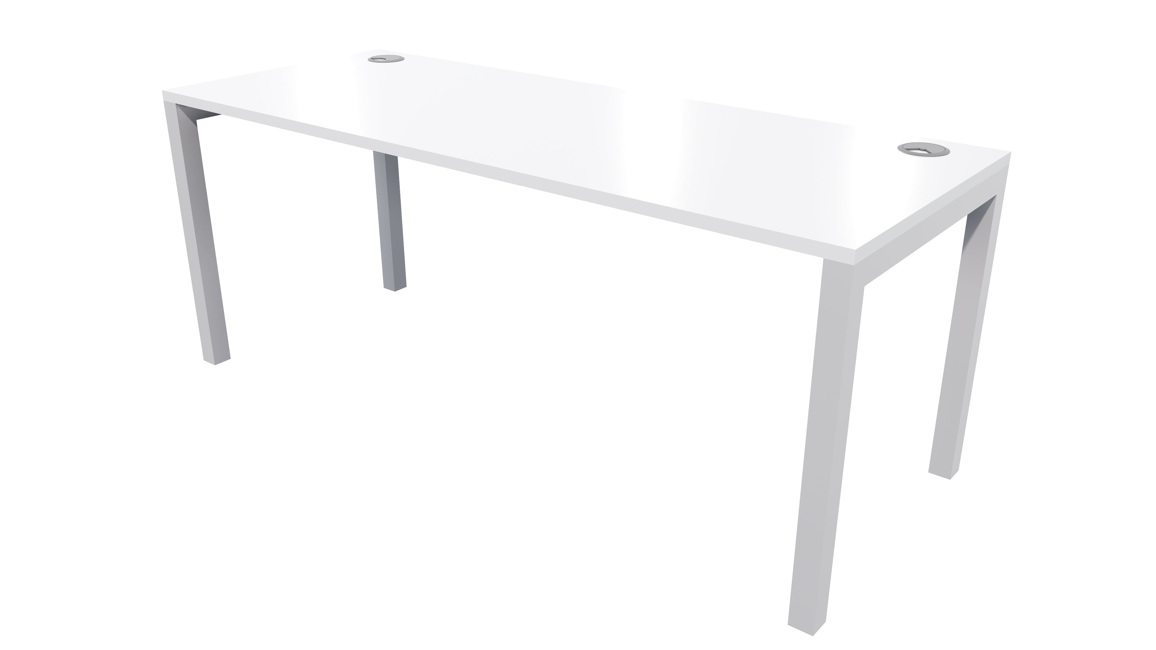 Quattro Fixed Height Desk 1500x700 White