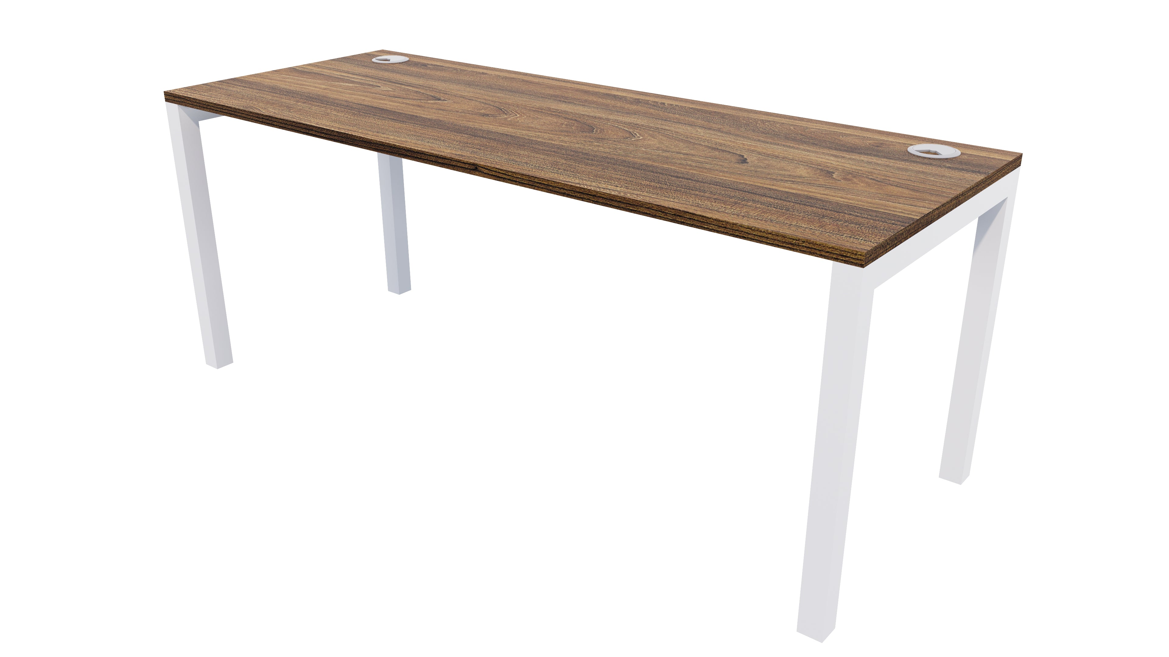 Quattro Fixed Height Desk 1800x600 Tasman Elm