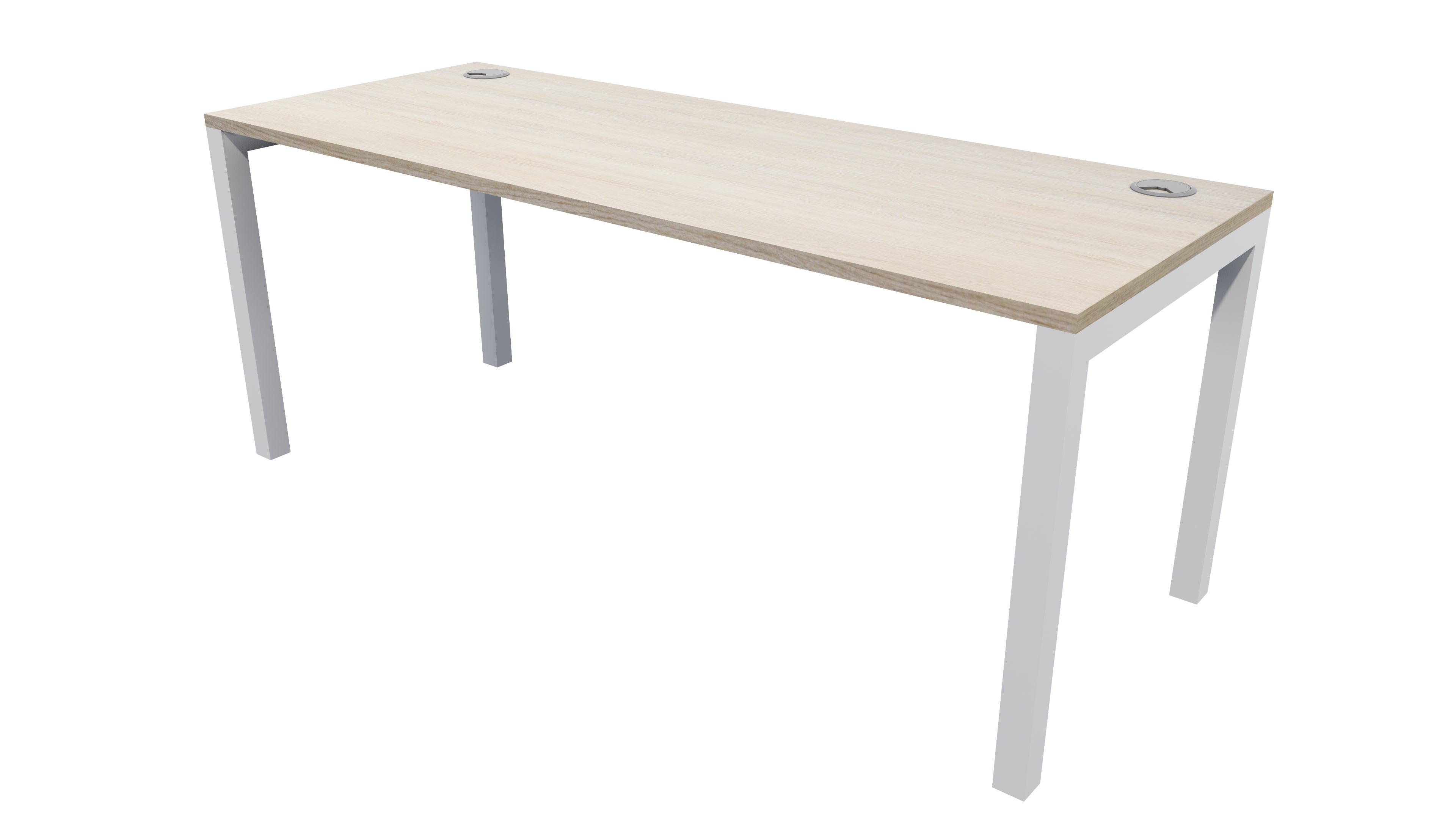 Quattro Fixed Height Desk 1800x700 Seasoned Oak