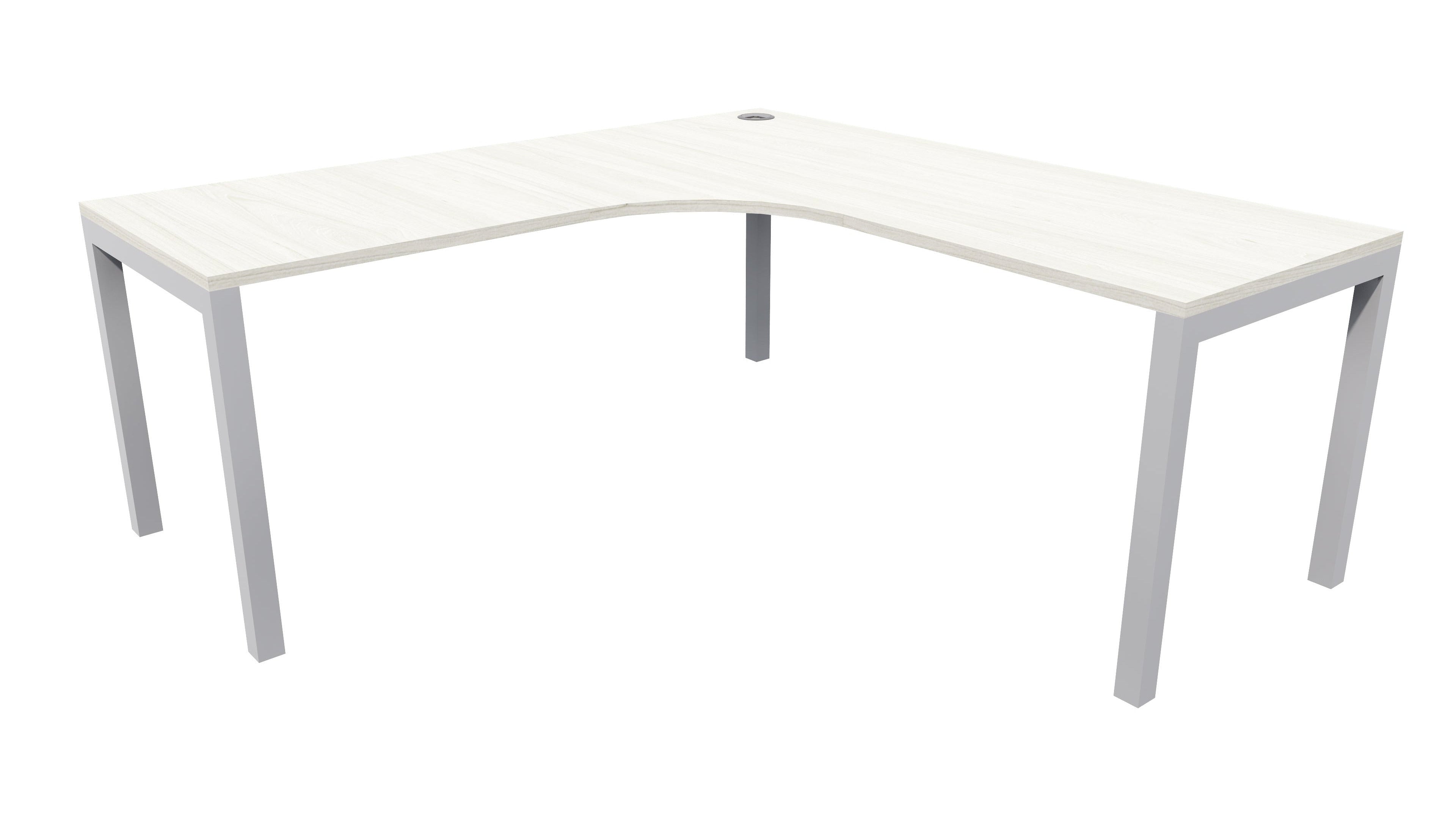Quattro Workstation 1500x1500x600 Coastal Elm