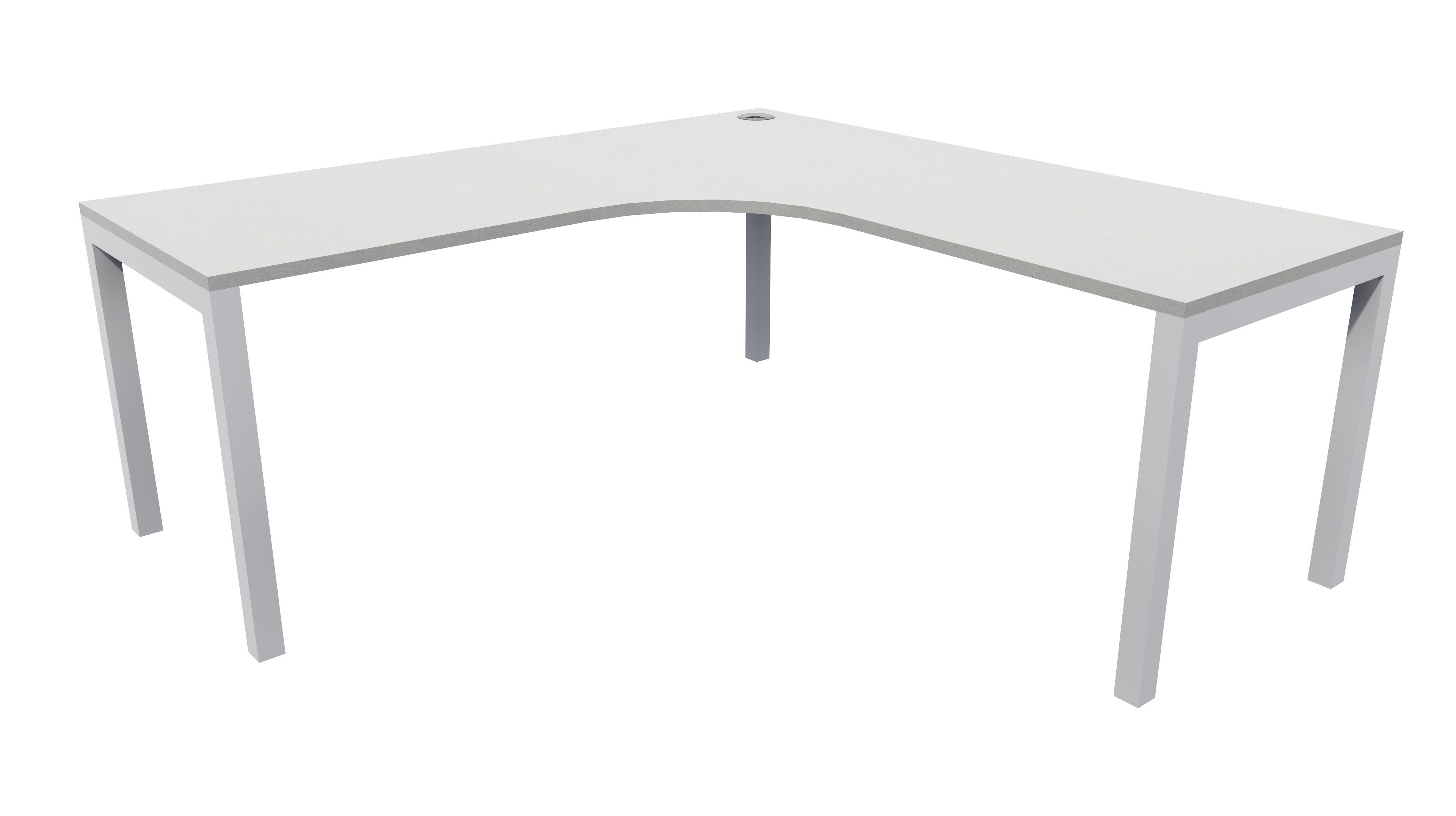 Quattro Workstation 1500x1500x600 Seal Grey