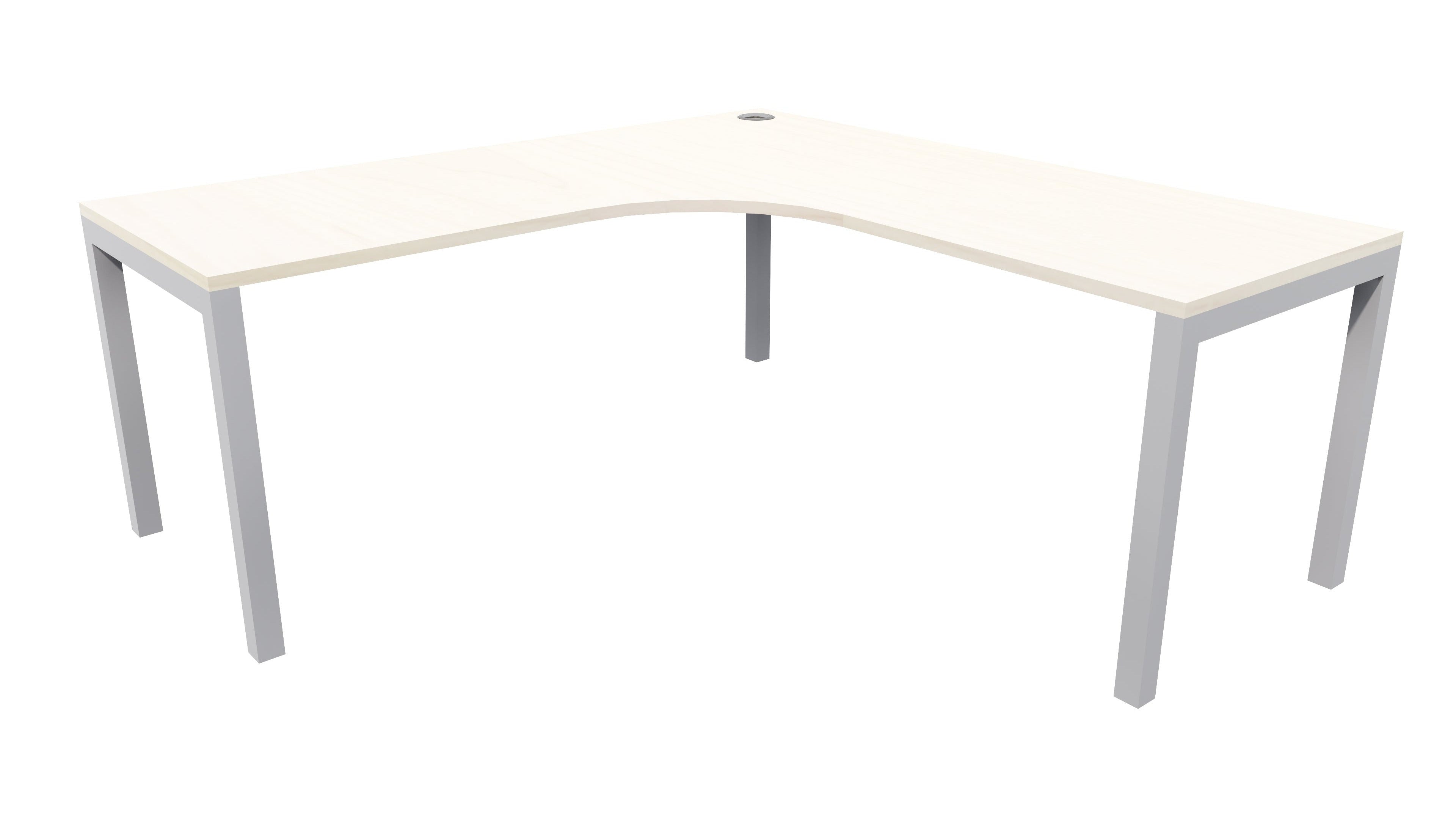 Quattro Workstation 1500x1500x600 Washed Maple