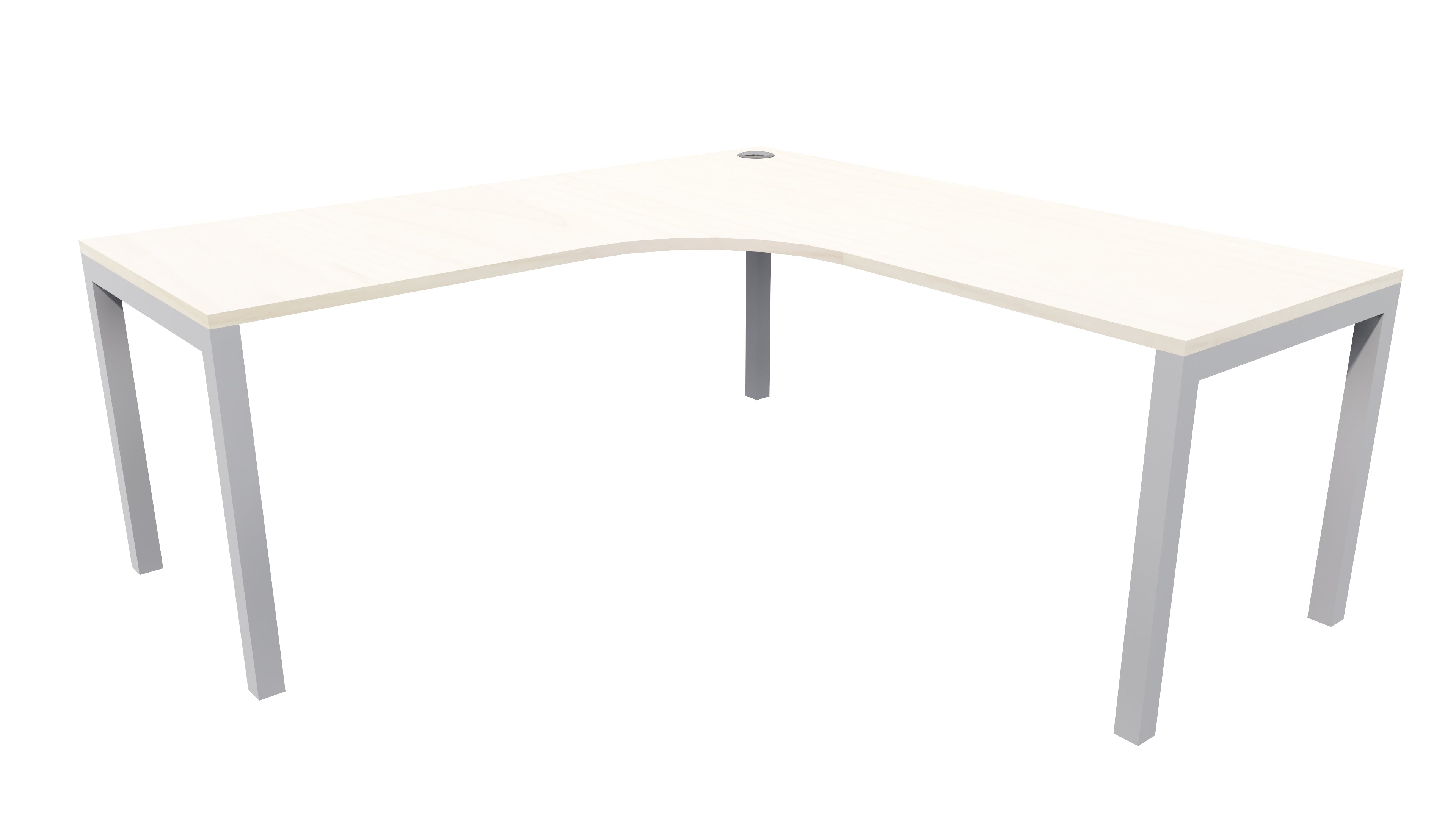 Quattro Workstation 1500x1500x600 Washed Maple