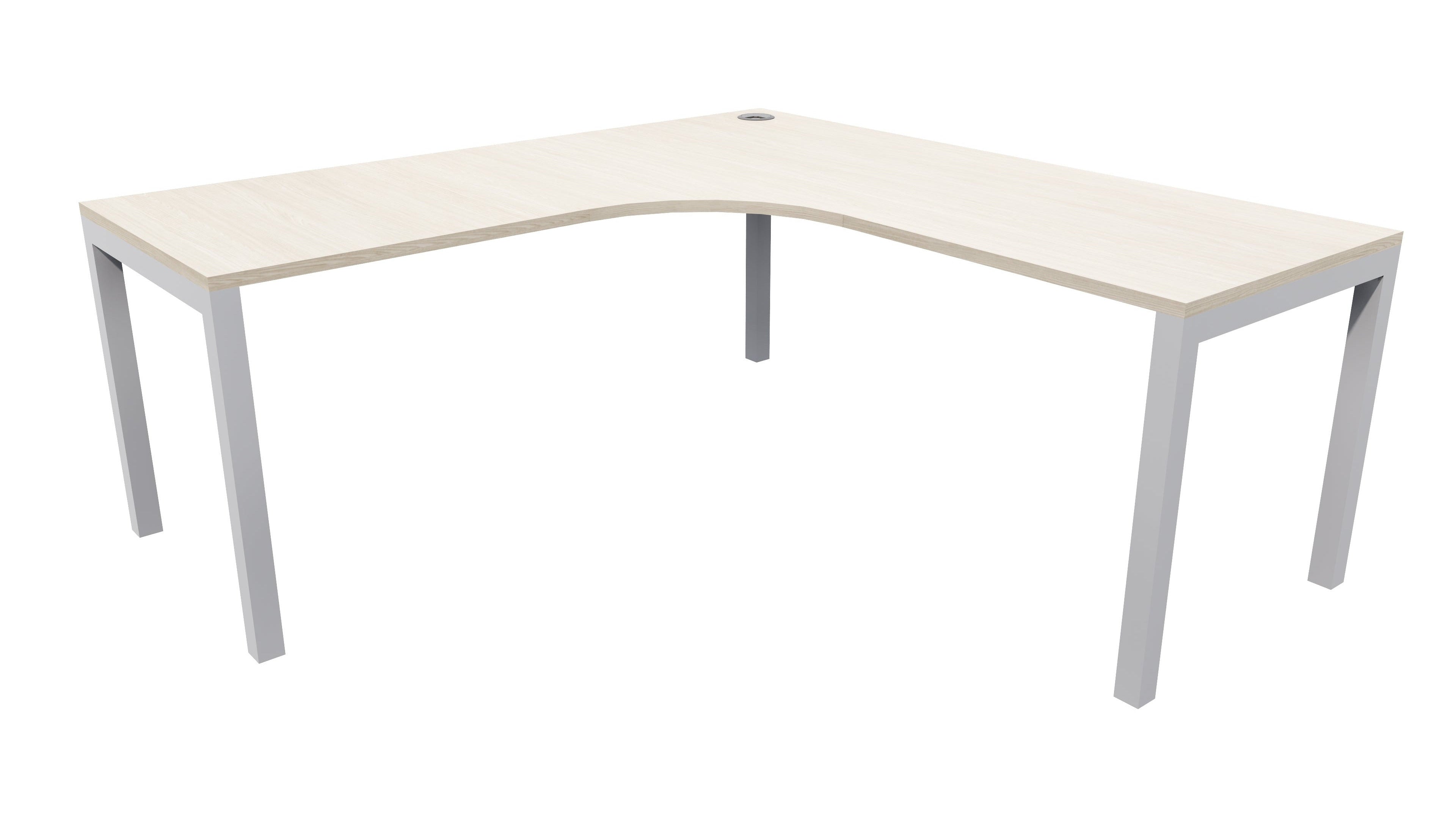 Quattro Workstation 1500x1500x700 Aged Ash