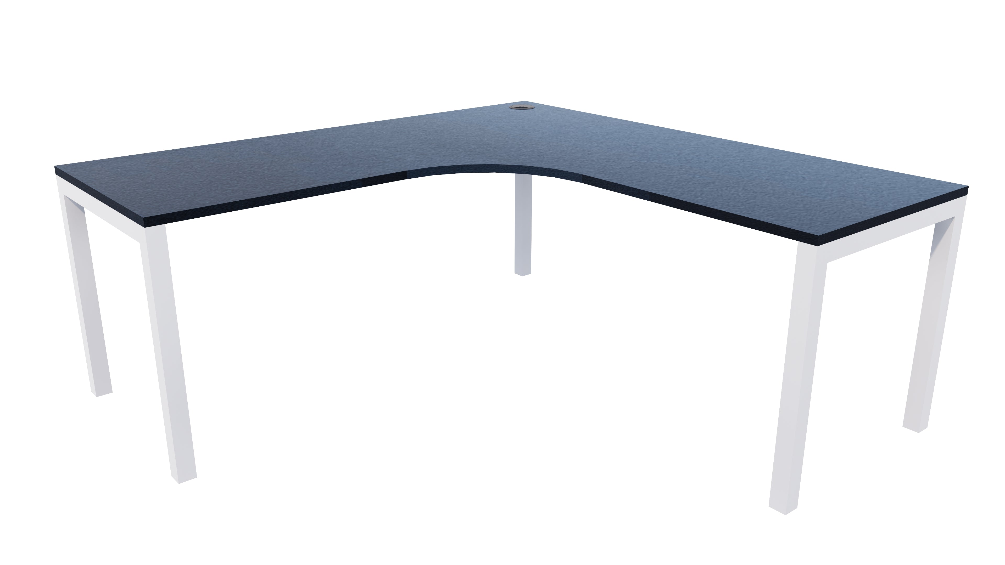 Quattro Workstation 1500x1500x700 Char Blue