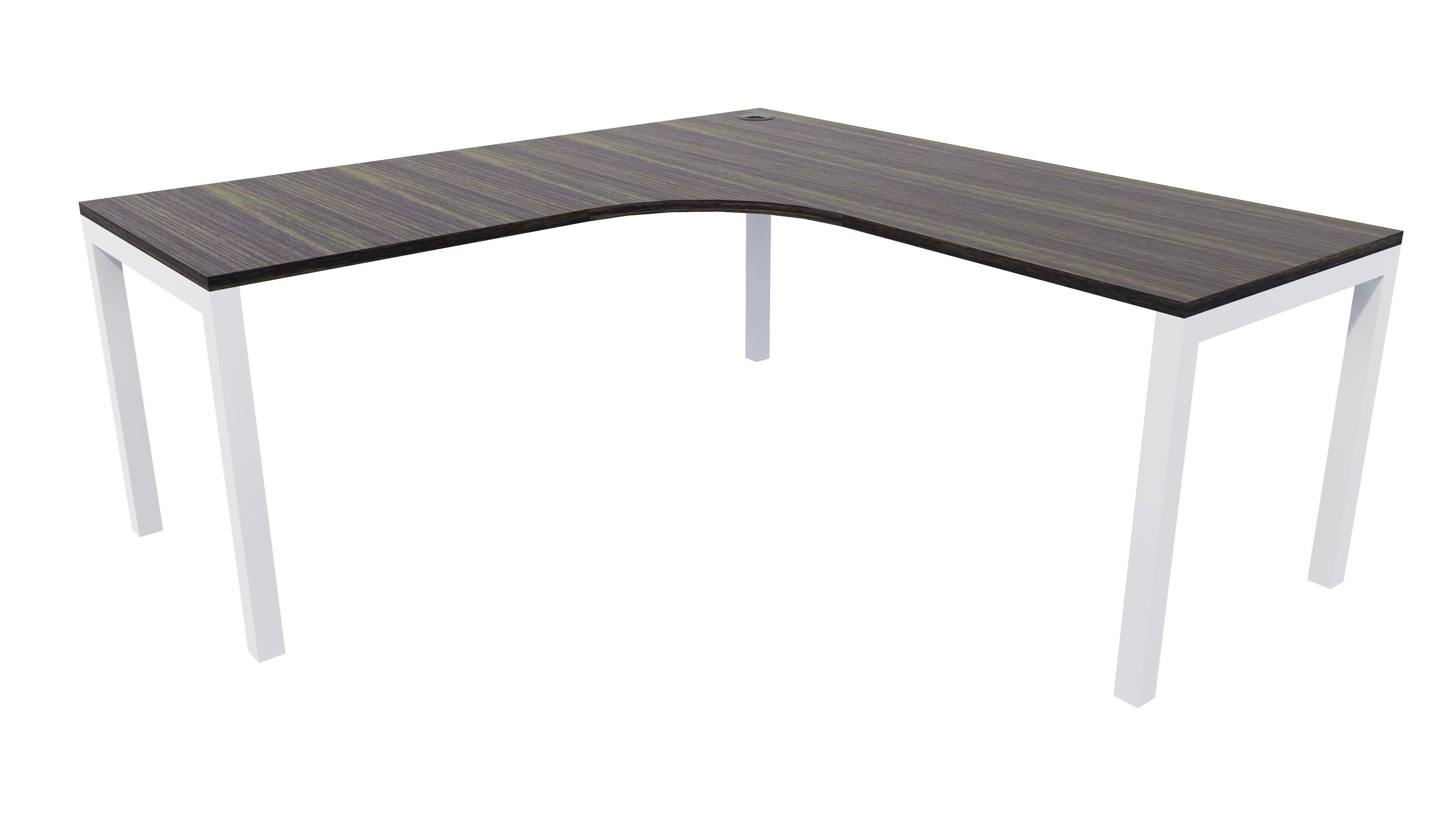 Quattro Workstation 1500x1500x700 Dark Oak