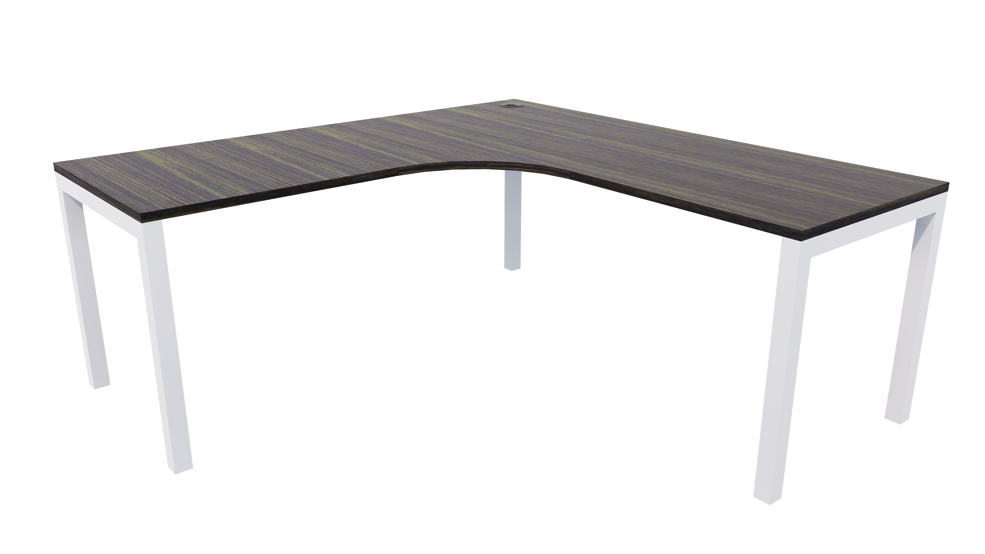Quattro Workstation 1500x1500x700 Dark Oak
