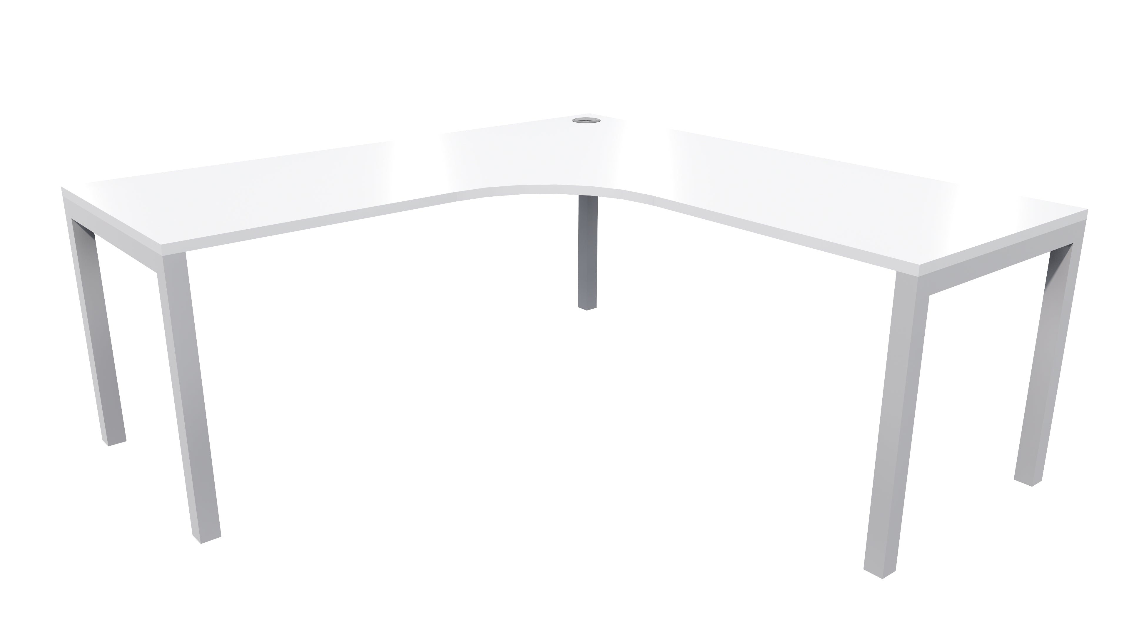 Quattro Workstation 1500x1500x700 White
